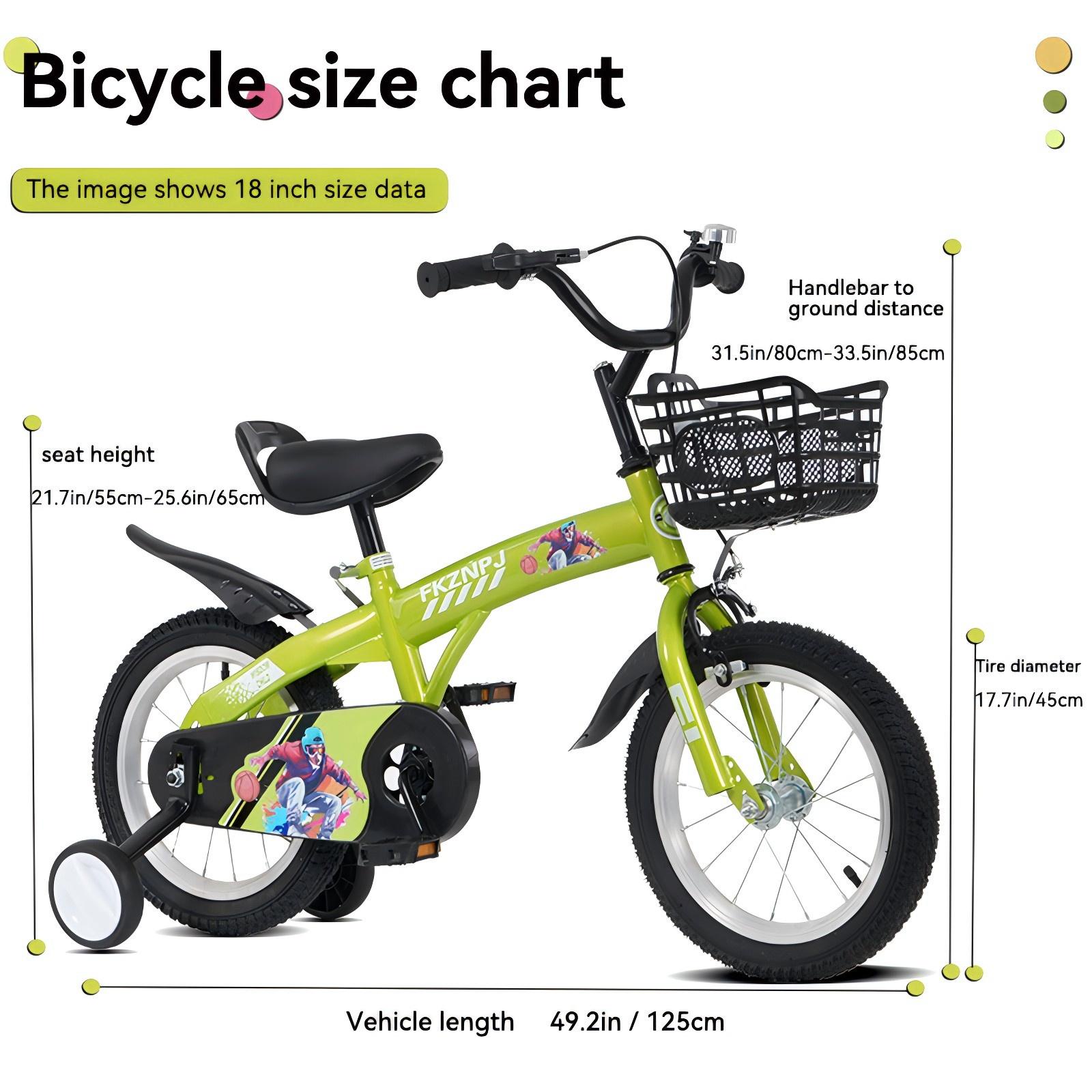 iRerts Kids Bike with Training Wheels, 18 Inch Kids Bicycle for Boys Girls Ages 5-10 Years Old, Girls Bicycles for Kids with Adjustable Seat, Fender and Varrier, Green - Image 2