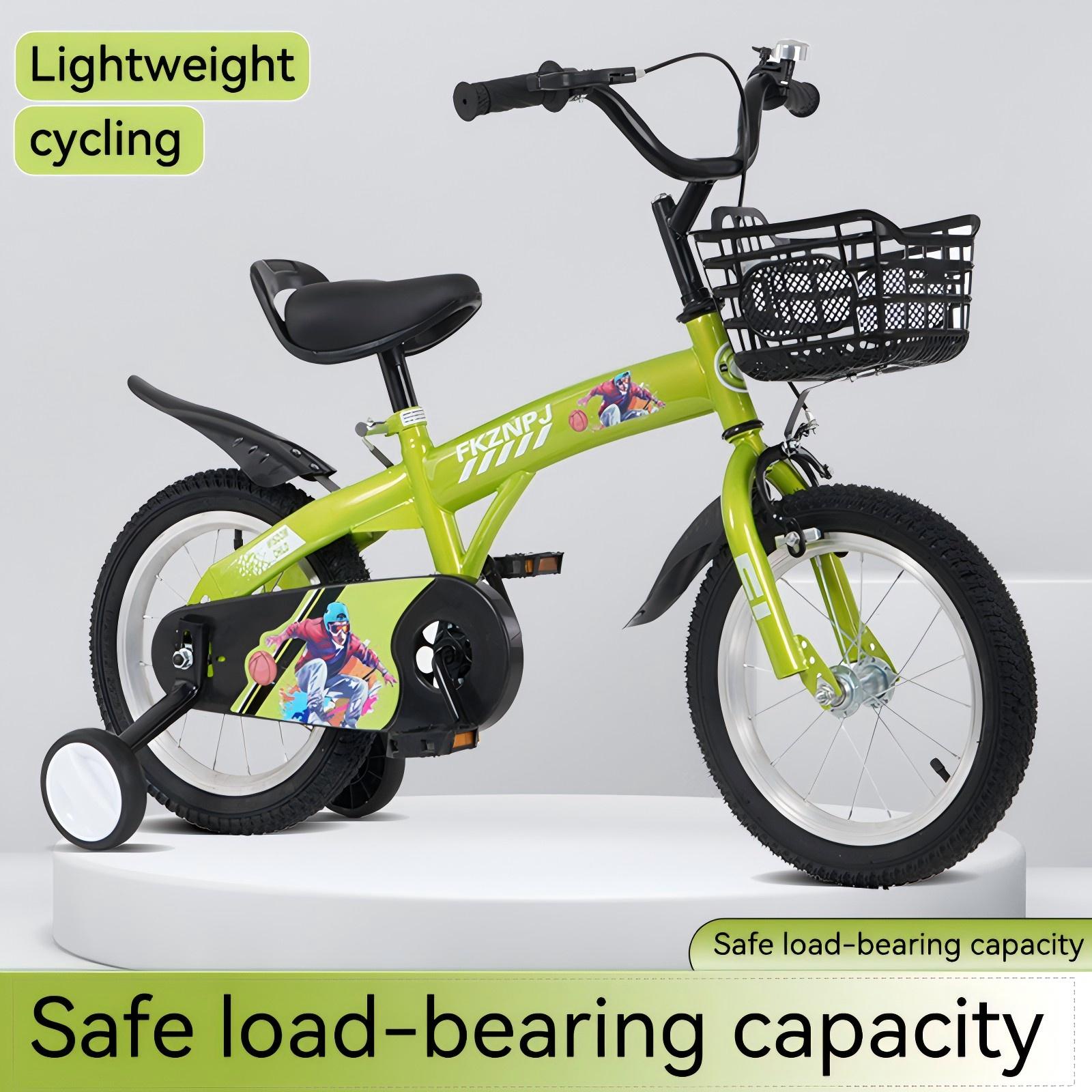 iRerts Kids Bike with Training Wheels, 18 Inch Kids Bicycle for Boys Girls Ages 5-10 Years Old, Girls Bicycles for Kids with Adjustable Seat, Fender and Varrier, Green - Image 4
