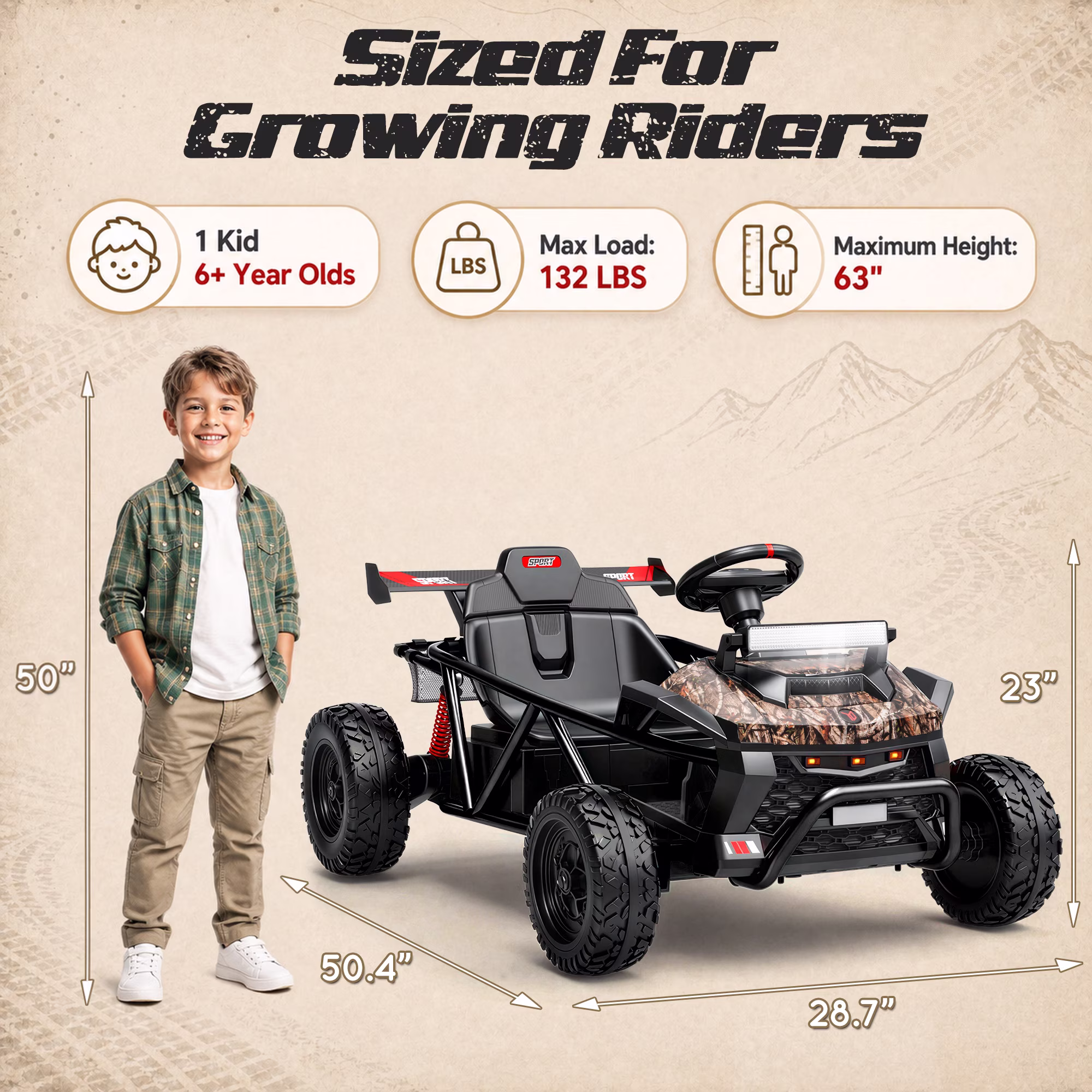 iYofe 36V Ride on Car, 500W Electric Ride on Toy for Big Kids with 3-Position Adjustable Seat, up to 9 MPH, EVA Wheels, Bluetooth, Ages 6+, Black - Image 5