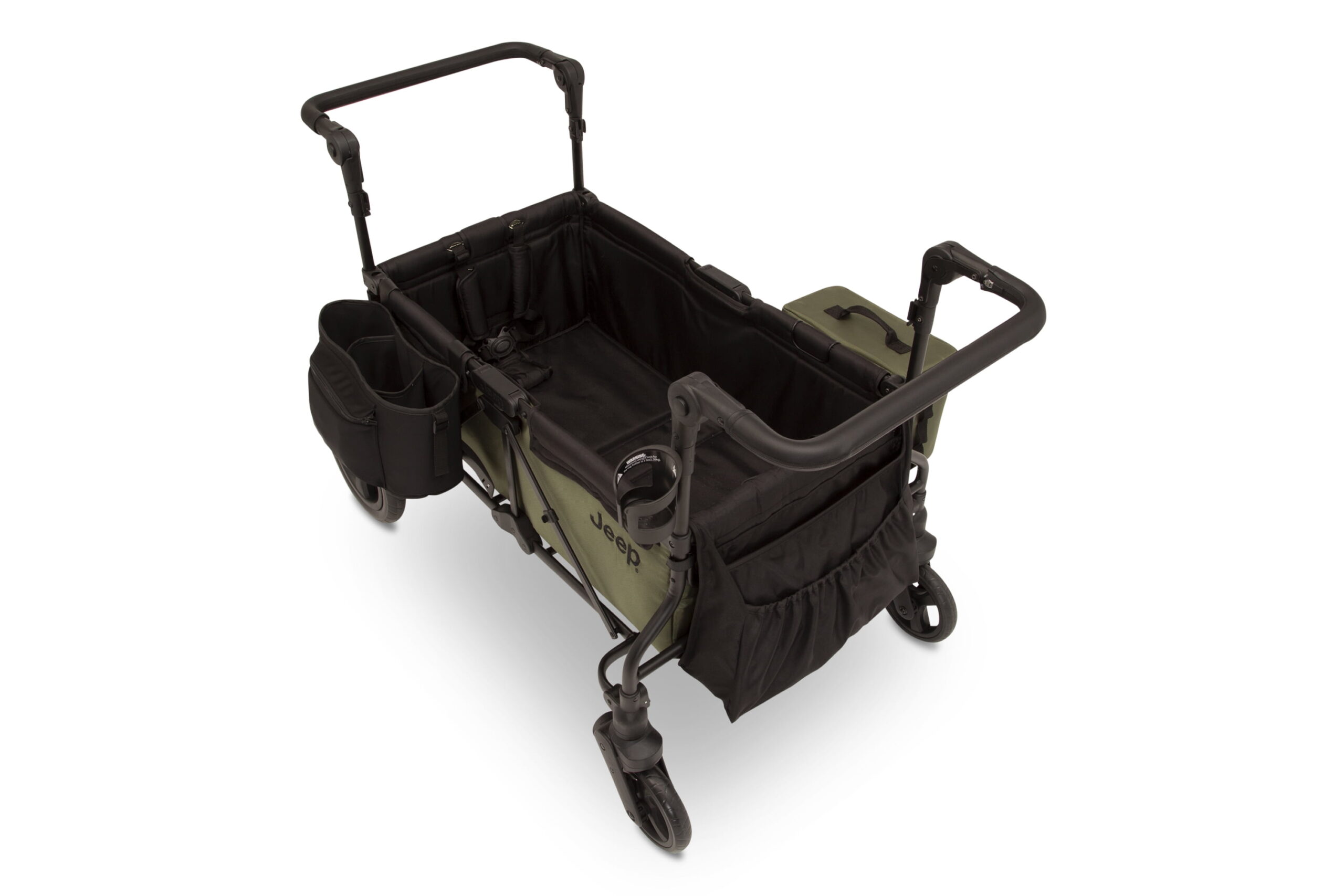 Jeep Deluxe Wrangler Wagon Stroller for 2 Kids with Cooler Bag, Parent Organizer & All-Terrain Wheels by Delta Children - Image 3
