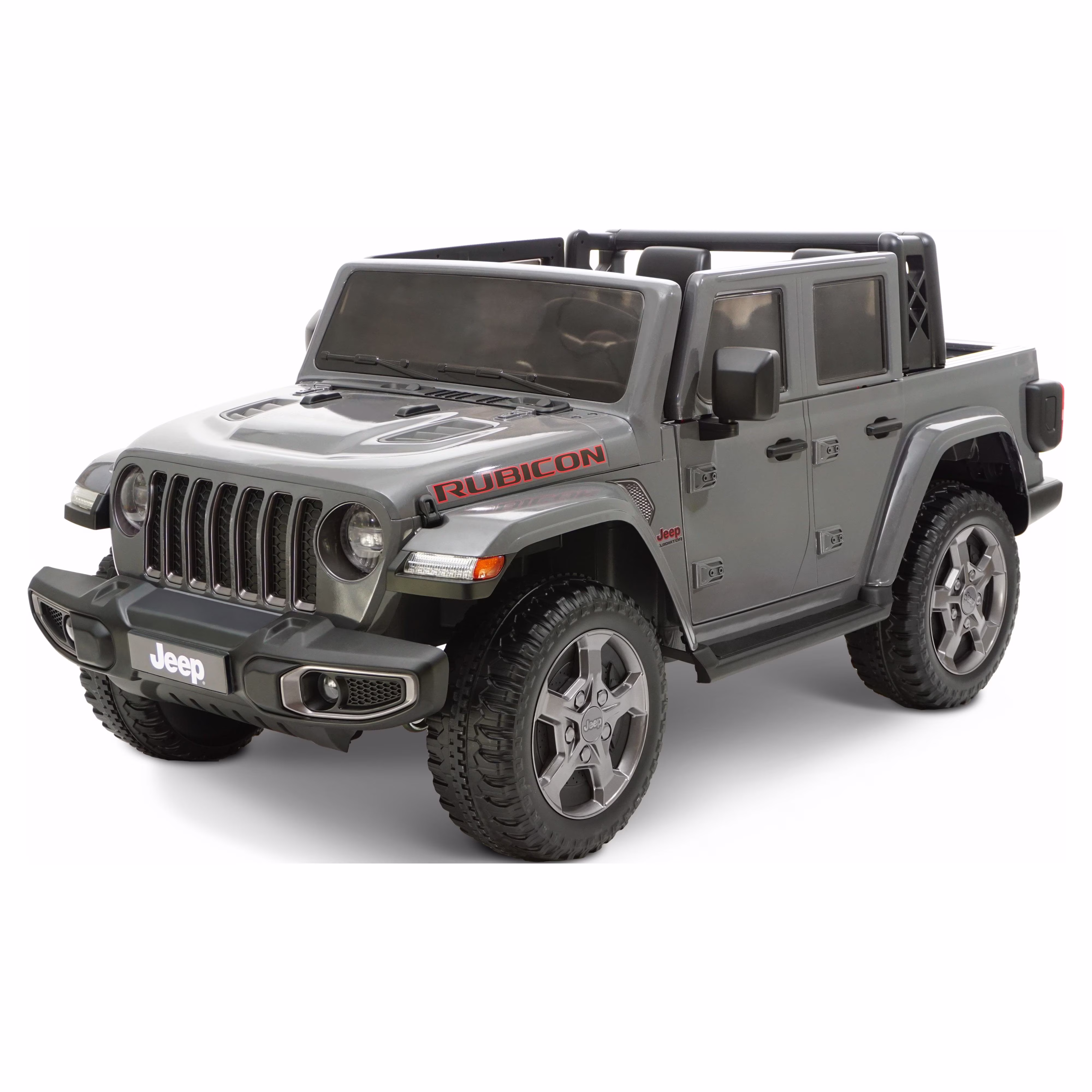 Jeep Gladiator Rubicon 12V Battery Powered Ride on, 2 Seater, Children Ages 3-5, Max Spped 5 MPH, Gray - Image 4