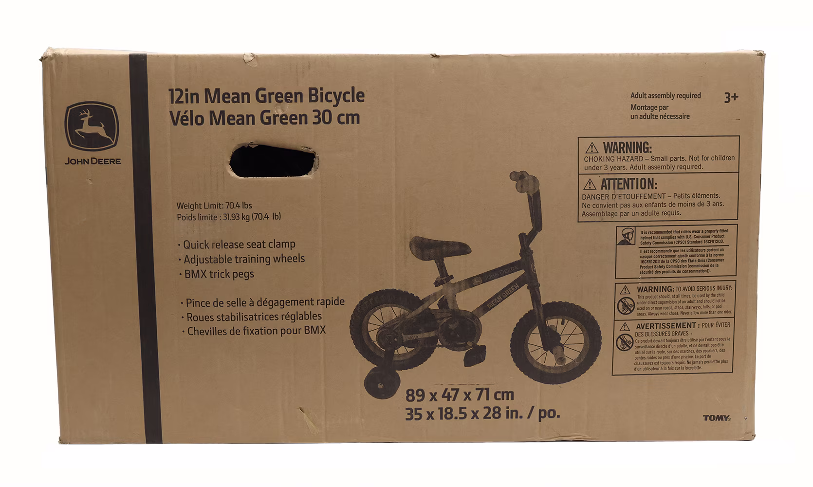 John Deere 12" Mean Green Bicycle - LP79414 - Image 4