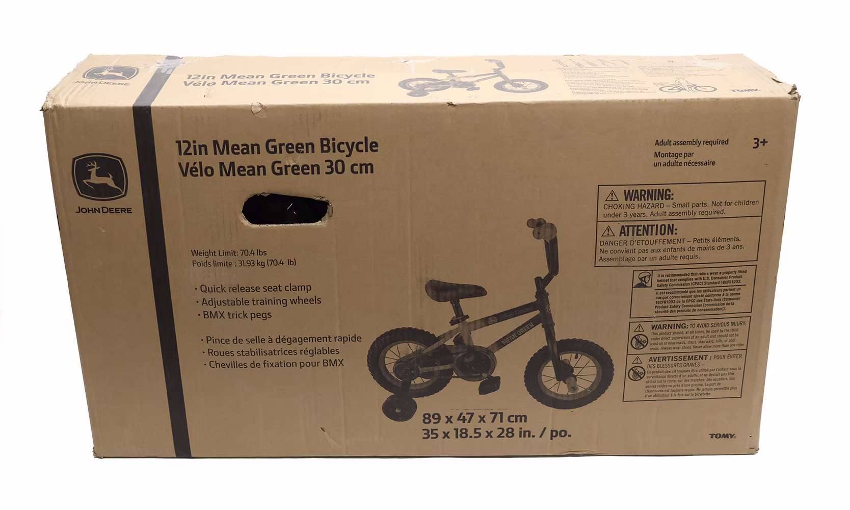 John Deere 12" Mean Green Bicycle - LP79414 - Image 2