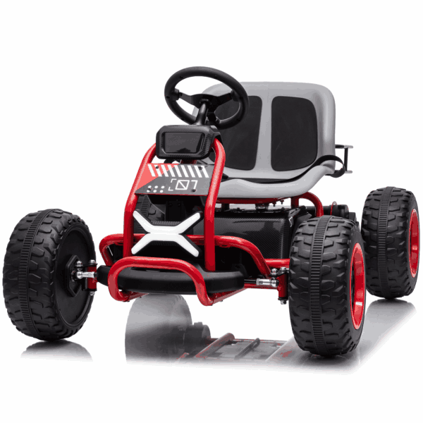 Joyracer 36V Ride on Car for Kids, Electric Ride on Toy Up to 10 MPH with 2*200W Motors, 3-Position Adjustable Frame, EVA Tires, Rear Storage Basket, Bluetooth & Music, Ages 6+, Red
