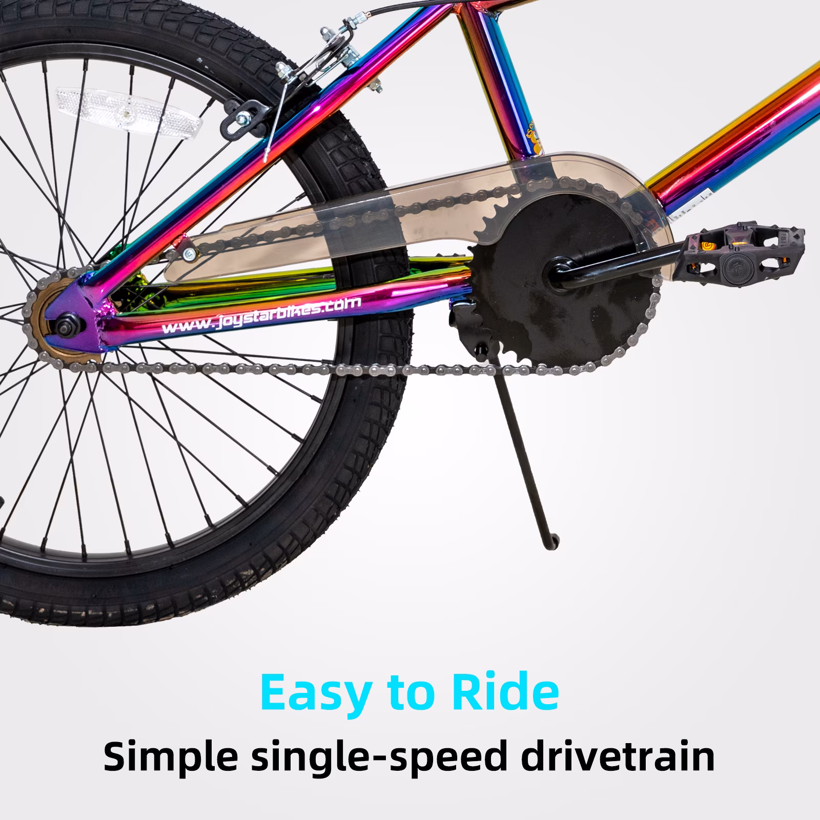 JOYSTAR 20 Inch Kids BMX Bike for Boys & Girls Ages 6-10 | Freestyle Beginner Bicycle with Dual Hand Brakes & 2 Pegs| 20" Kids Bike - Image 2