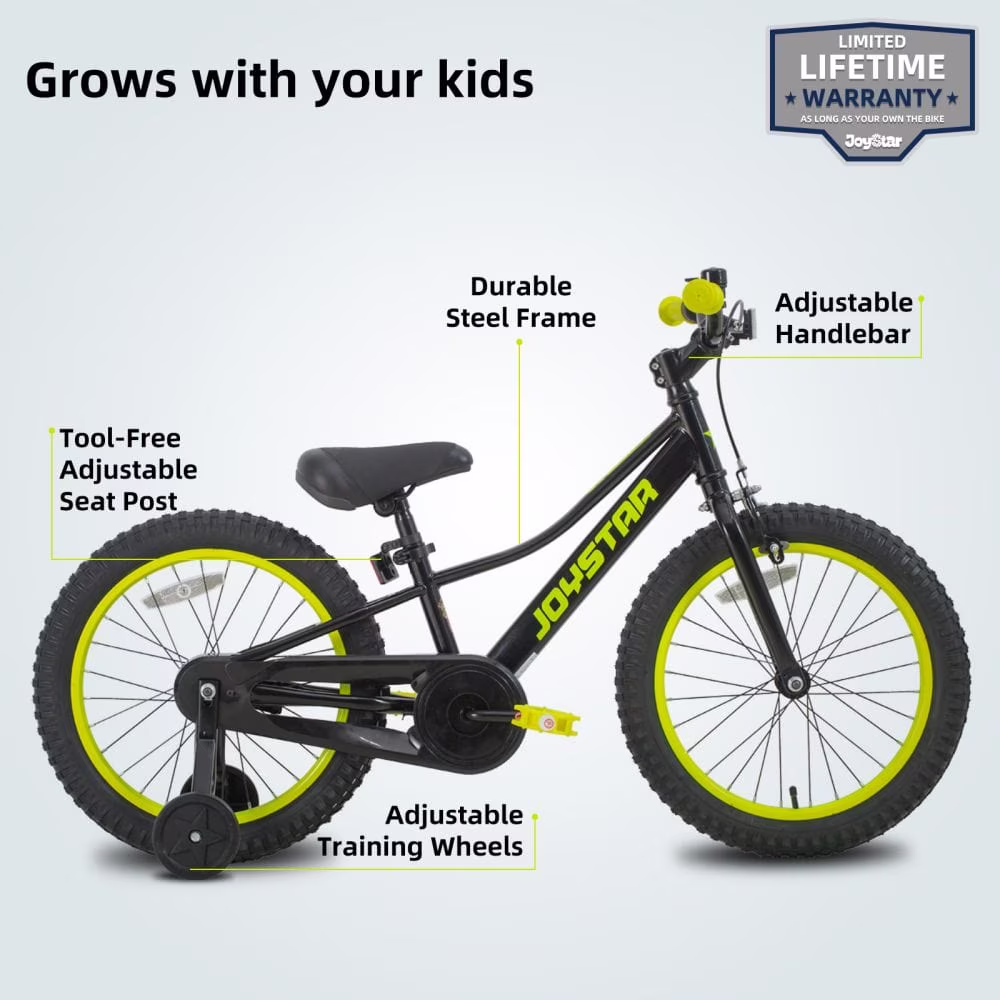 Joystar Boys' and Girls' 20" Training Wheel Bicycle - Image 5