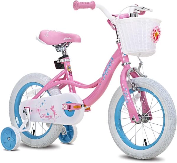 JOYSTAR Fairy Girls Bike for Toddlers and Kids Ages 3-5 Years Old Kids, 14 inch Wheels，Training Wheels Included,Pink