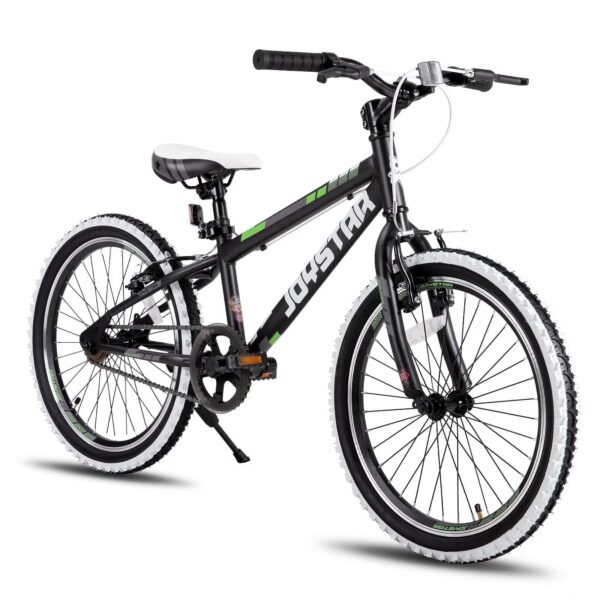 JOYSTAR Lubbock 20-Inch Hardtail Mountain Bike for Kids Ages 6-10, Black