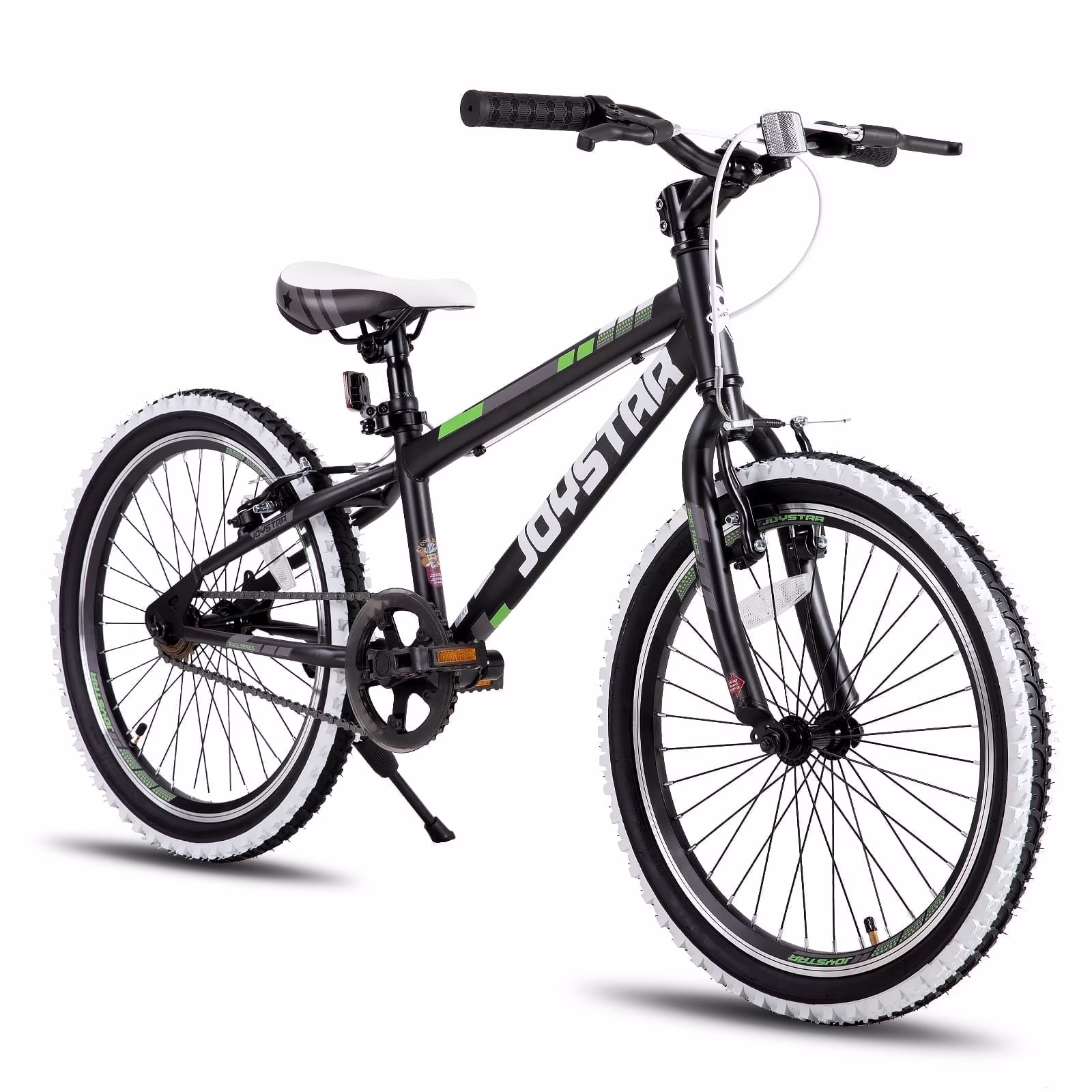 JOYSTAR Lubbock 20-Inch Hardtail Mountain Bike for Kids Ages 6-10, Black