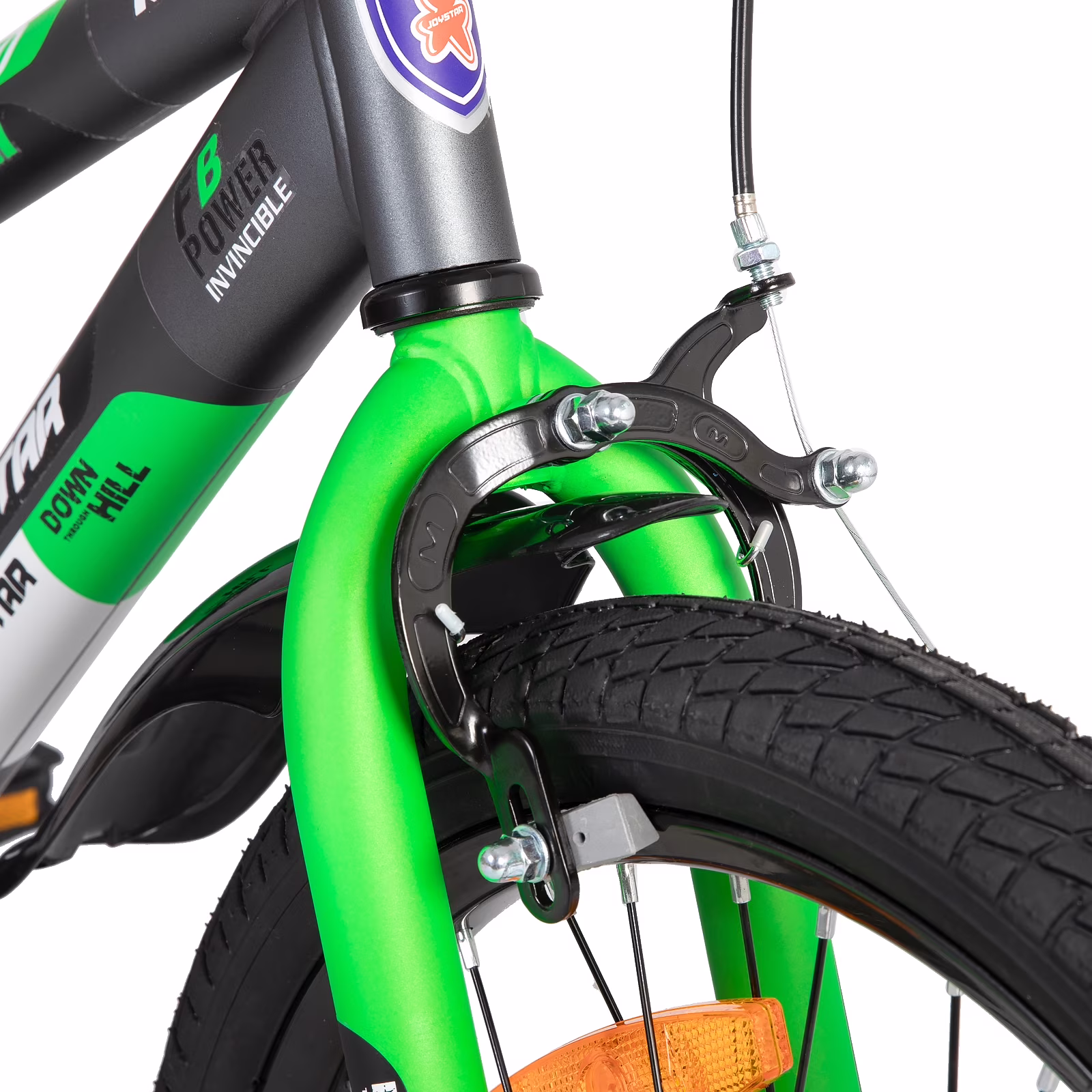 JOYSTAR New Berry Kids Bike, Ages 7-13, 20 Inch with Training Wheels, Green - Image 3