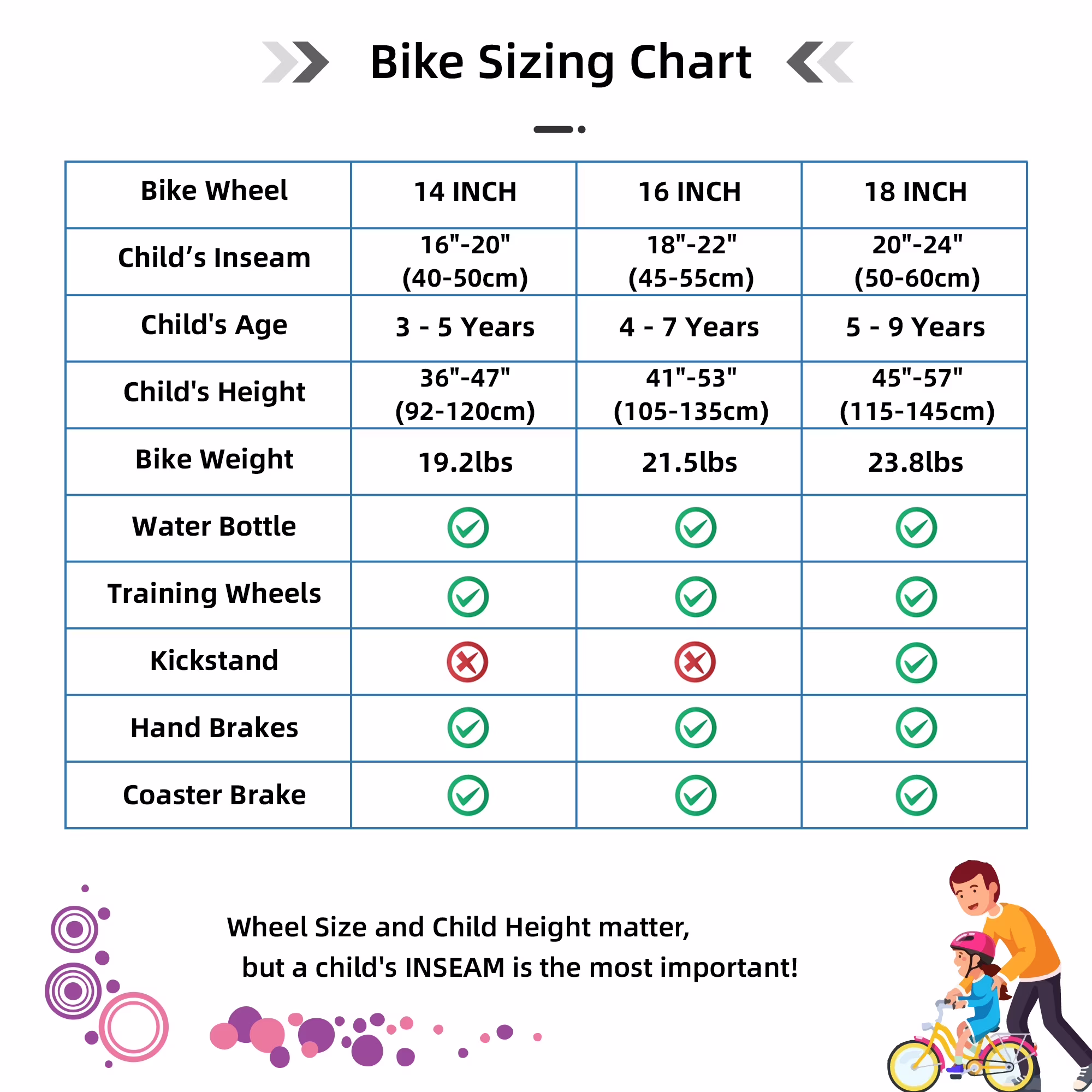 JOYSTAR Paris 14" Girls Bike with Training Wheels, Kids Bicycle for Ages 3-5, Pink - Image 2