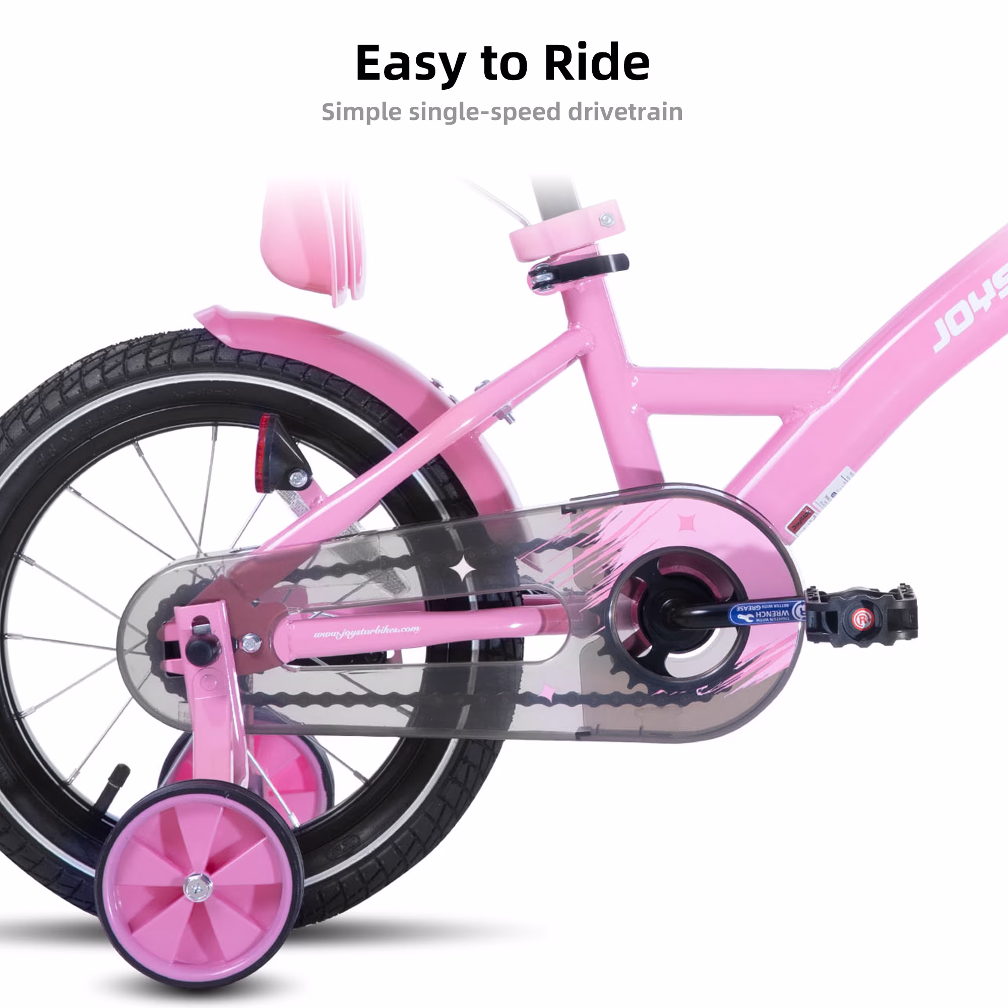 JOYSTAR Zinnia 14 inch Kids Bike for Girls, Children Bicycle in Pink - Image 3