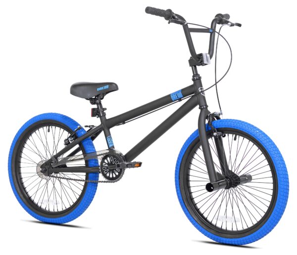 Kent Bicycles Dread Boys' 20" BMX Kids Bike, Fits Rider 4'2"-5', Blue/Black