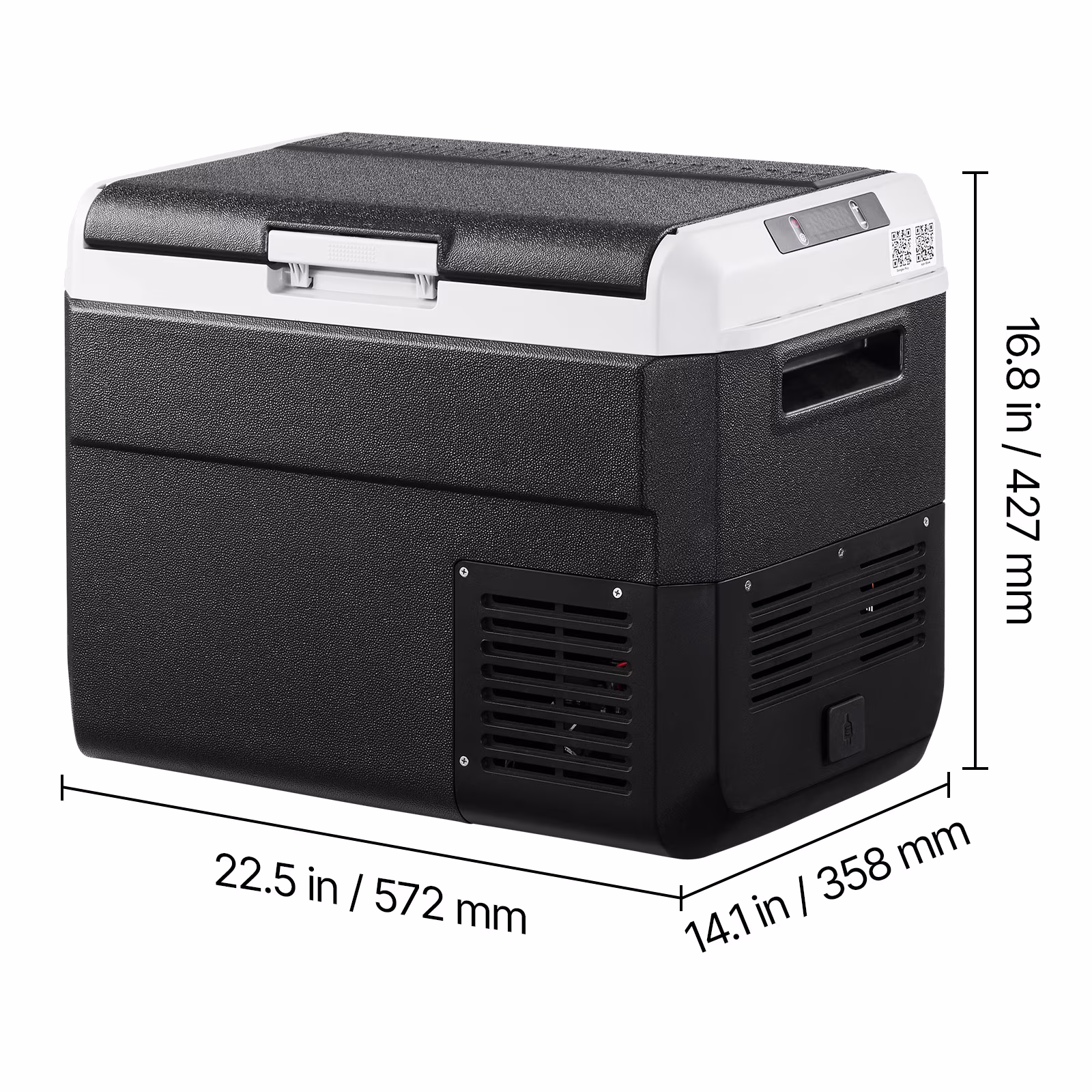 KFFKFF 12V Portable Car Refrigerator, 31.7QT/30L Electric Cooler with Adjustable Temperature Range -4℉ to 68℉, Dual Power Options for Outdoor Adventures, Camping, Travel, and RV Use - Image 4