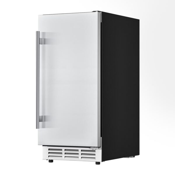 KFFKFF 15-Inch Outdoor Beverage Refrigerator, 3.0 Cu. Ft Capacity, Stainless Steel Door, Holds 94 Cans, Efficient Cooling System, Built-in or Freestanding Design for Home Bar and Patio