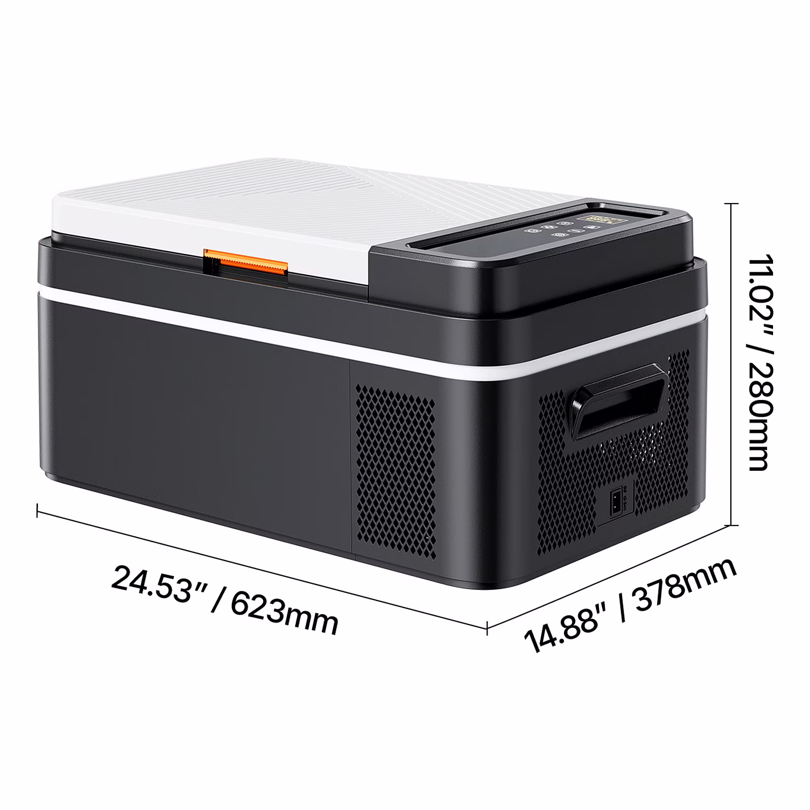 KFFKFF Portable Car Refrigerator, 21 QT Compressor Electric Cooler DC 12/24V AC100-240V, -4°F to 68°F with APP Control, Vehicle Freezer for RV, Campsite, Travel - Image 4