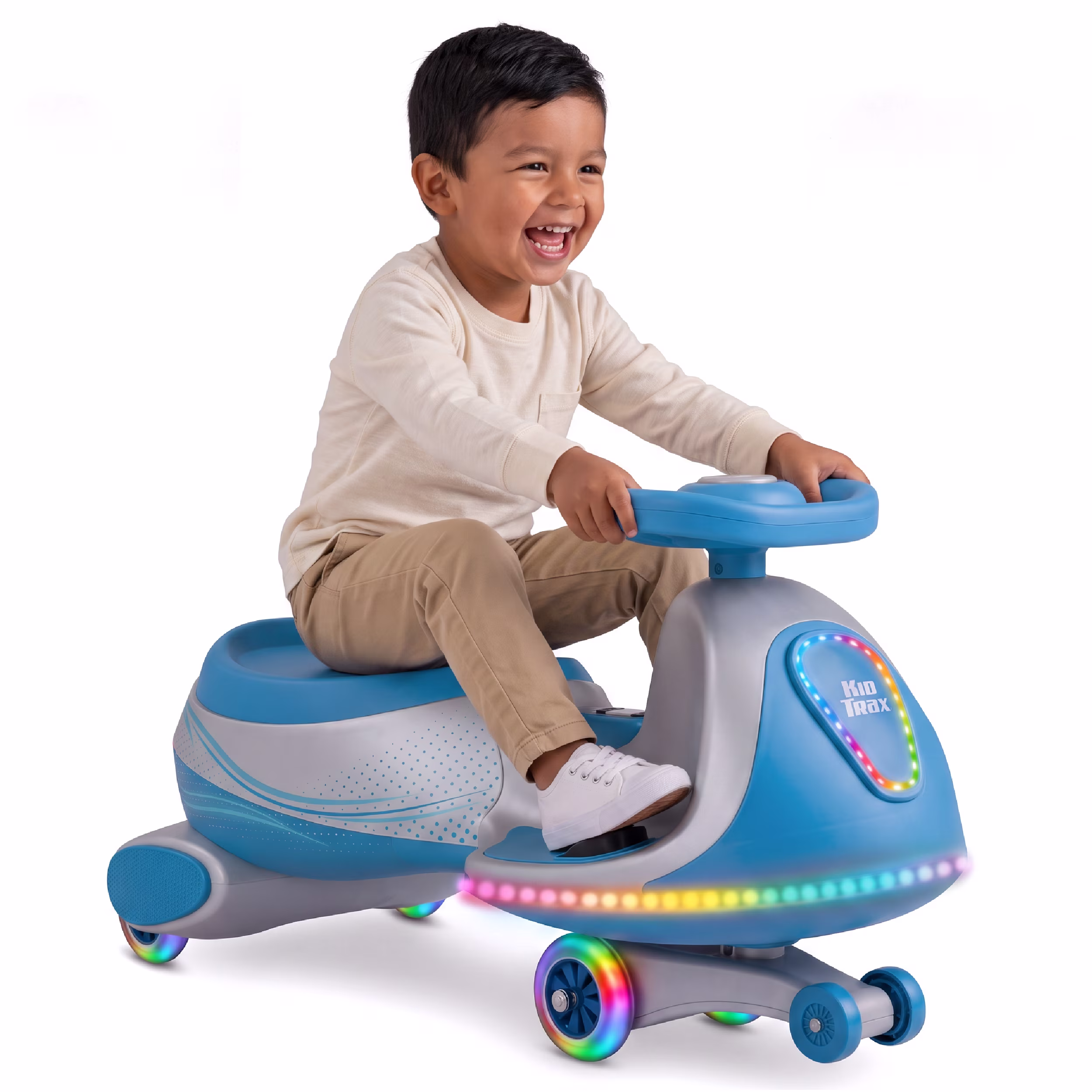 Kid Trax 6V Wiggle Car Ride on Toy for Kids, Turquoise Blue, Ages 3+ - Image 2