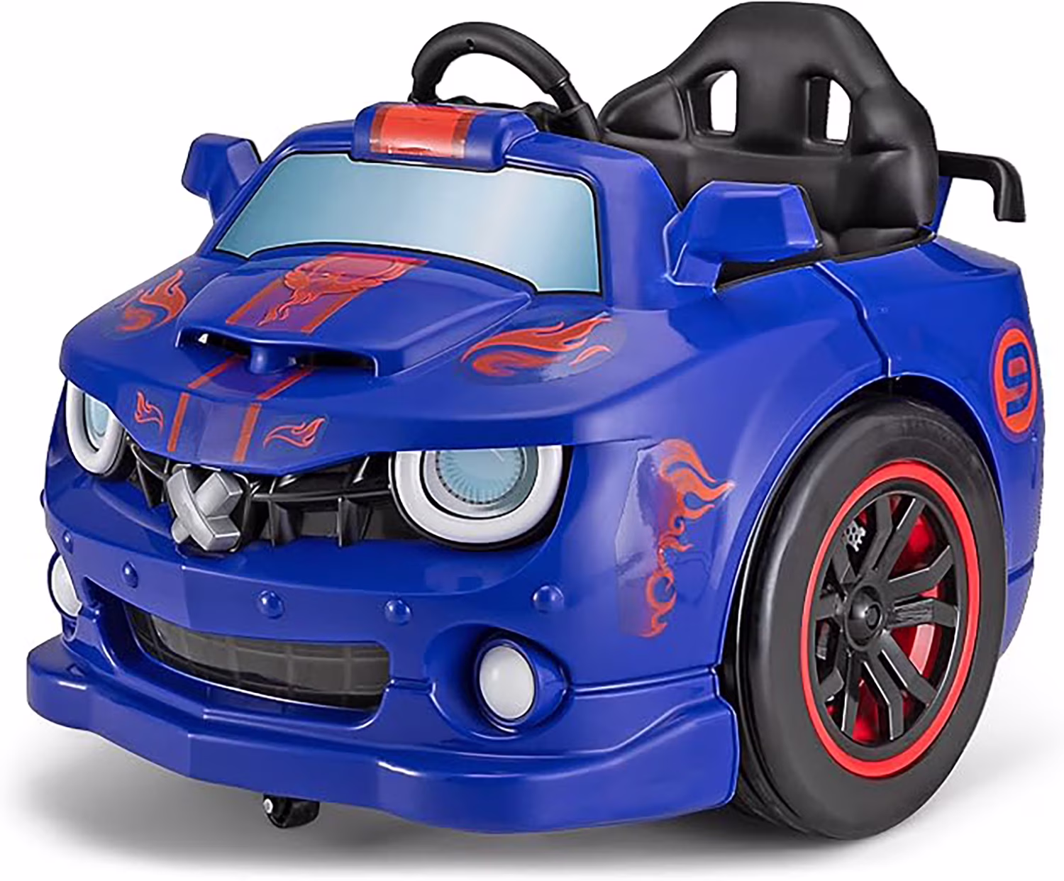 Kid Trax Dizzy Racers 6V Electric Car - Ride On Toy, 360 Spin Feature, Up to 66lbs, Ages 2-5, Blue