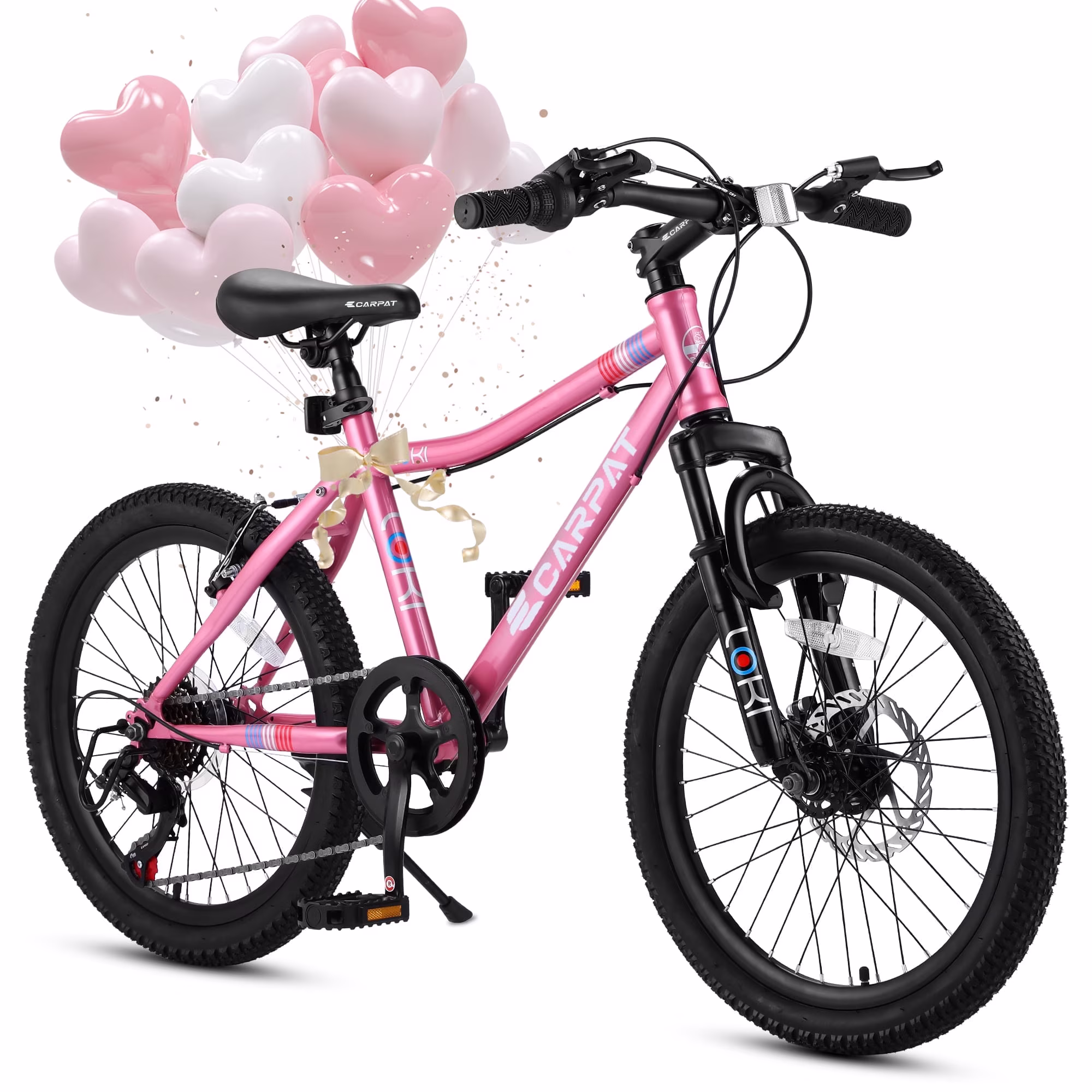 Kids' Bicycles 20 Inch Mountain Bike For Boys Girls Ages 5-10, 7 Speed Mtb Summer Travel Birthday Gifts Children Bicycles