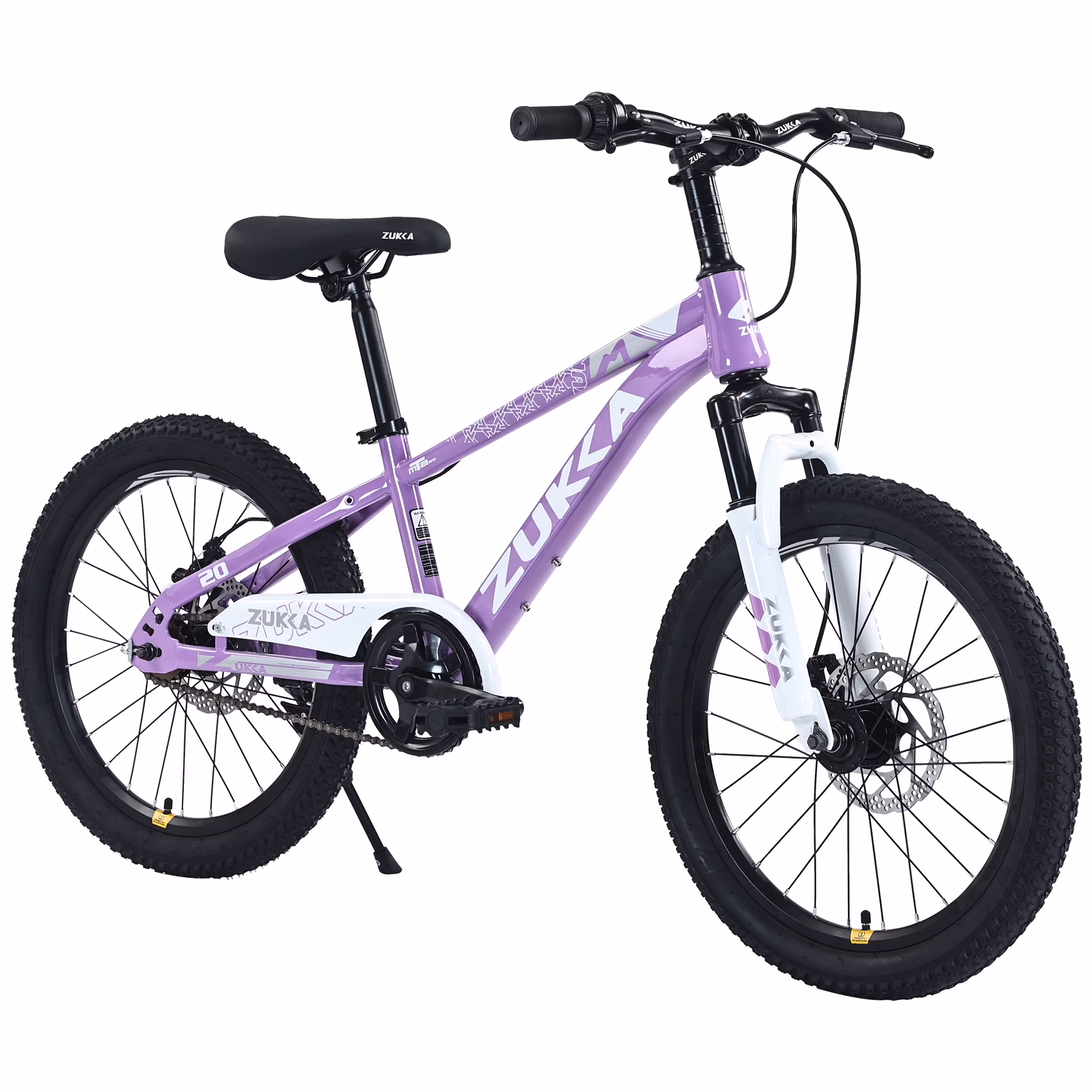 Kids Mountain Bike 20" Girls MTB for Girls Ages 7-10 Years, Single Speed, Steel Frame, Purple
