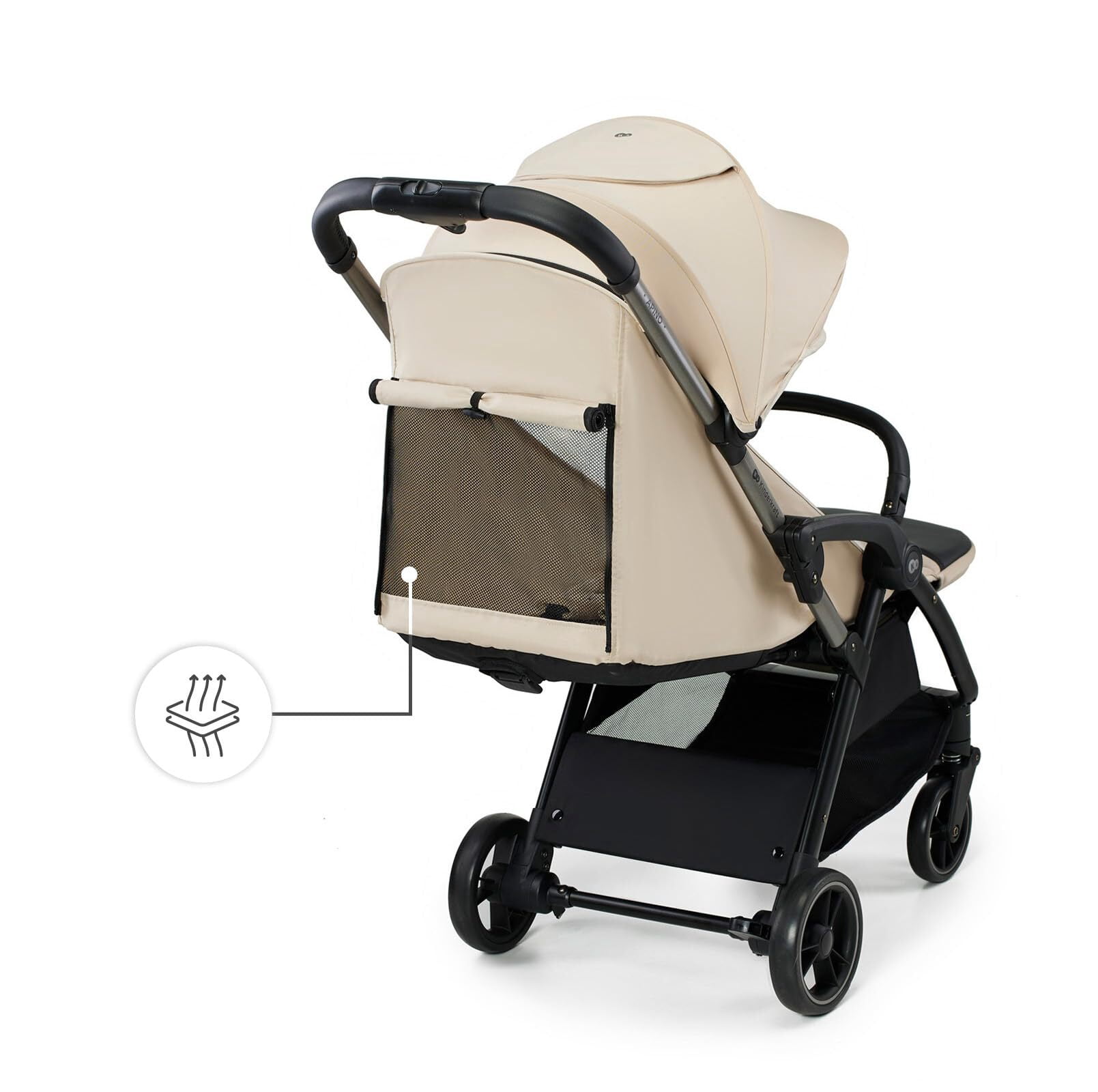 Kinderkraft APINO Compact Lightweight Baby Stroller, Auto-Fold Travel Stroller for Toddler, Only 16 lbs, Up to 48 lbs - Image 3
