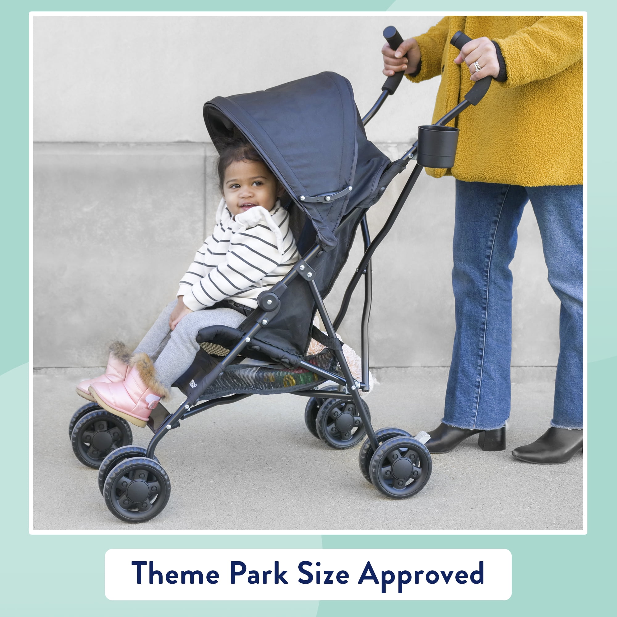 Kolcraft Cloud Umbrella Unisex 9.5 lb. Stroller, Black for Child/Toddler - Image 5