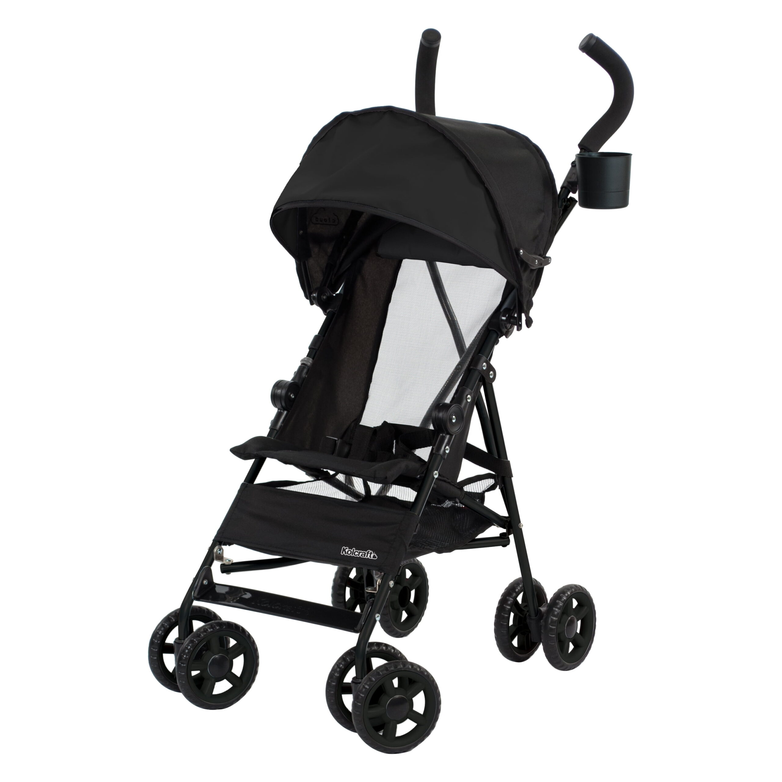 Kolcraft Cloud Umbrella Unisex 9.5 lb. Stroller, Black for Child/Toddler