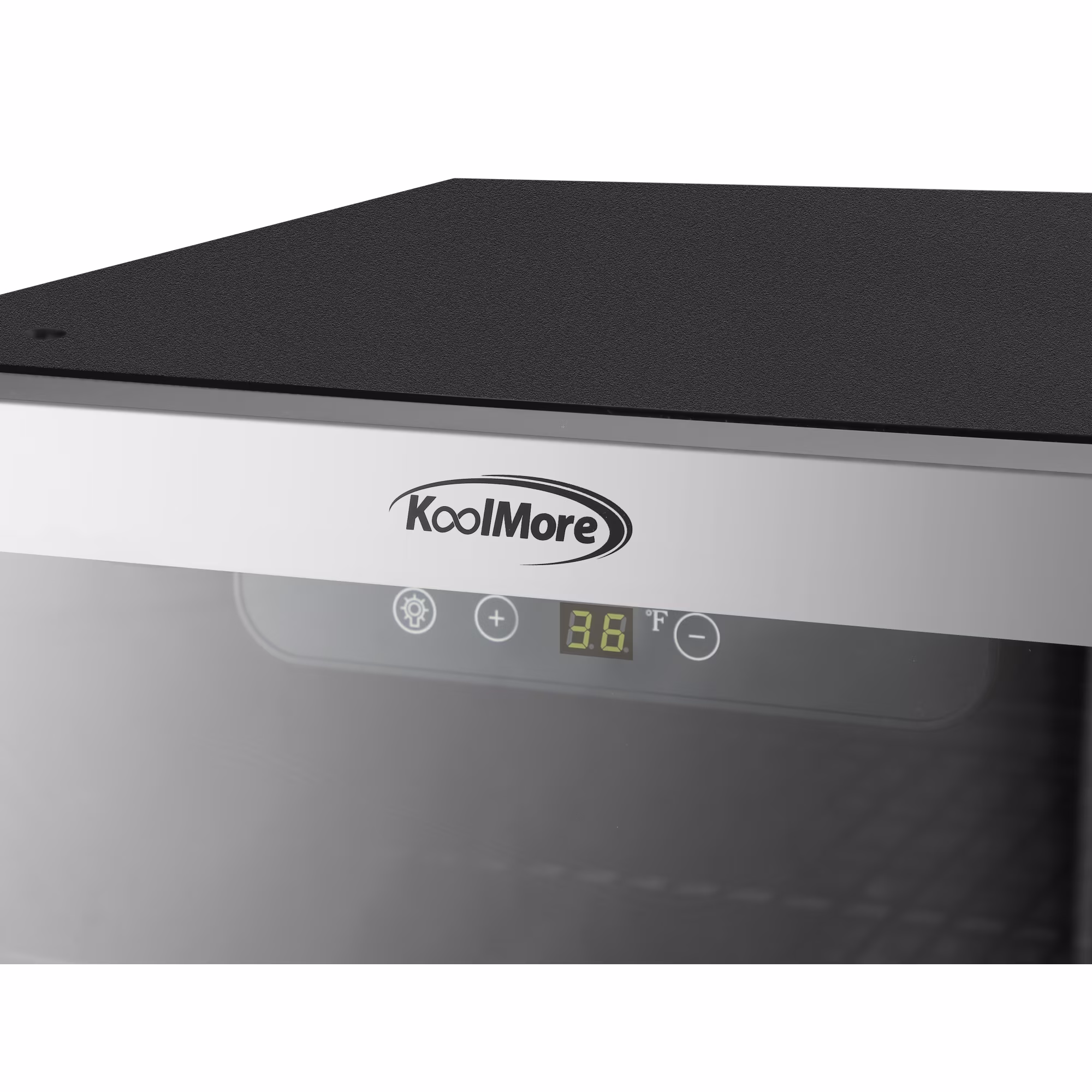 KoolMore 3.2 Cu. Ft. Beverage Refrigerator Merchandiser -With Stainless Steel Trim and Touch Panel For Soda, Beer or Wine Perfect for Use in a Commercial or Home Setting. - Image 3