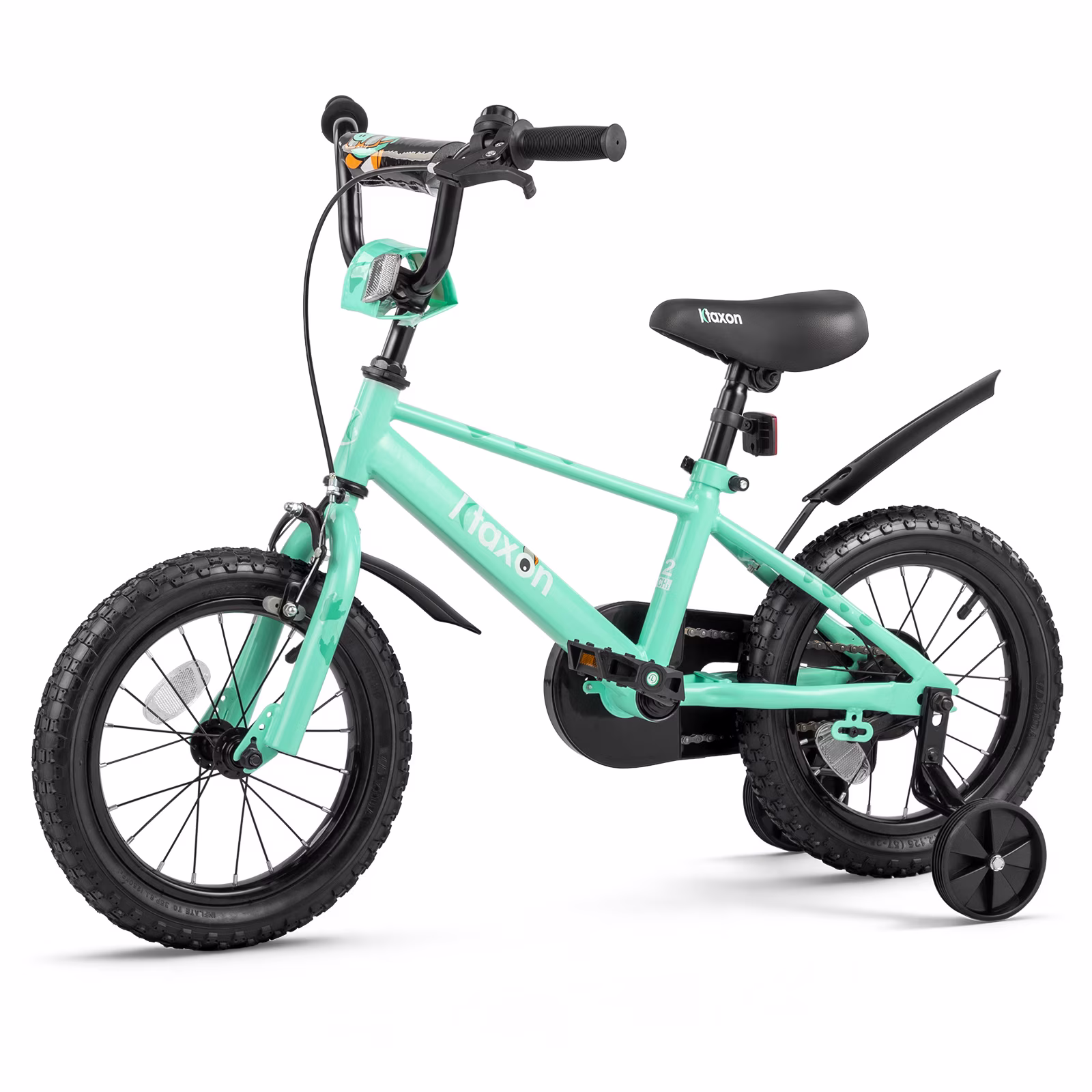 Ktaxon 12 Inch Dino Kids Bike for Boys & Girls Age 2-4, Dinosaur Bicycle w/ Training Wheels, Dual Brakes for 32"-41" Tall - Image 2