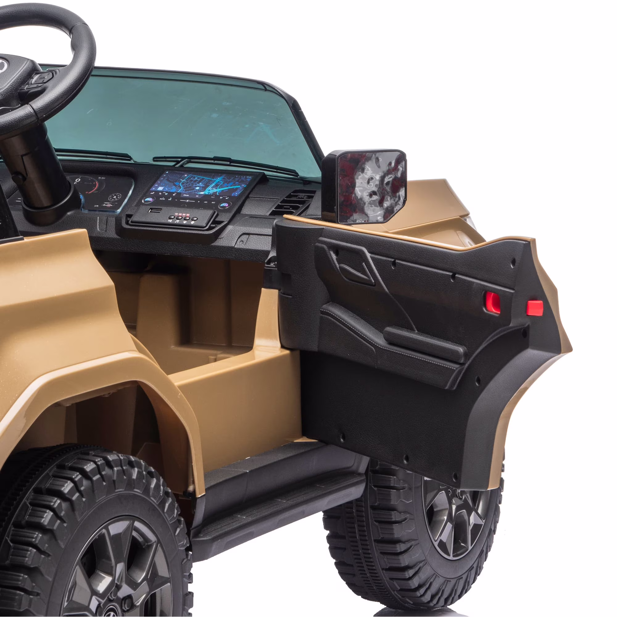 Lexus GX550 24V 2 Seater Ride On Car for Kids with Remote Control, Electric Car for Kids with Suspension, Bluetooth Music, LED Lights, Cars for Kids Ages 3-6,Champagne - Image 2