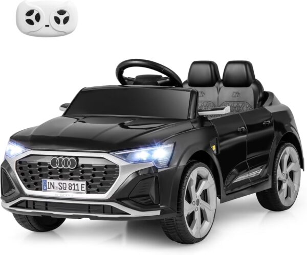 Licensed Audi SQ8 Ride on Car by OLAKIDS, Battery Powered Electric Vehicle for with Remote Control, Adjustable Music, LED Lights, Suspension, Driving Toy Gift for Kids Toddler Age 3+