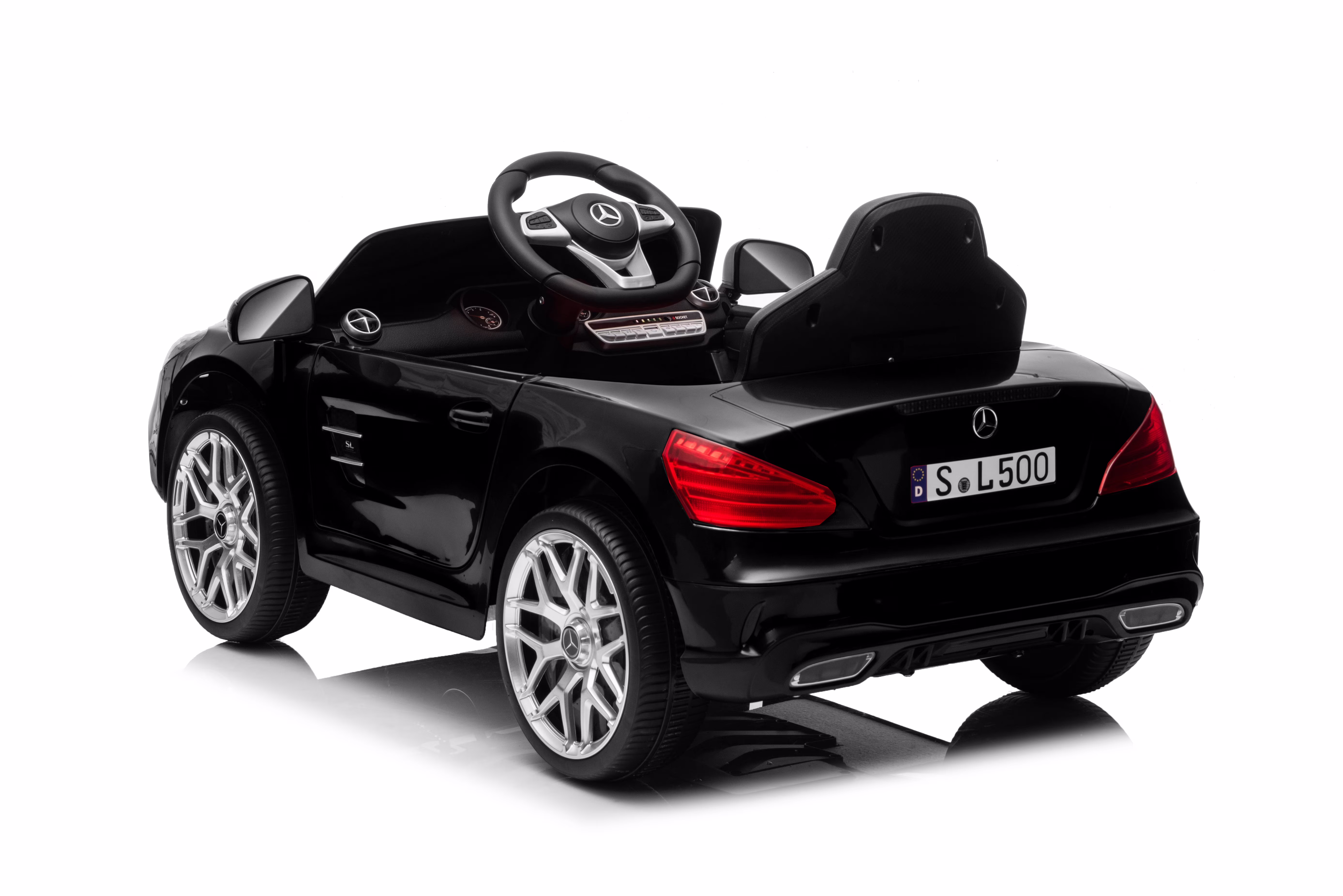 Licensed Benz CLS 350 12V Electric Ride on Car with Bluetooth Music, LED Lights, Spring Suspension, Toddler First Car, Battery Powered Electric Vehicle with Parent Remote Control (Black) - Image 4