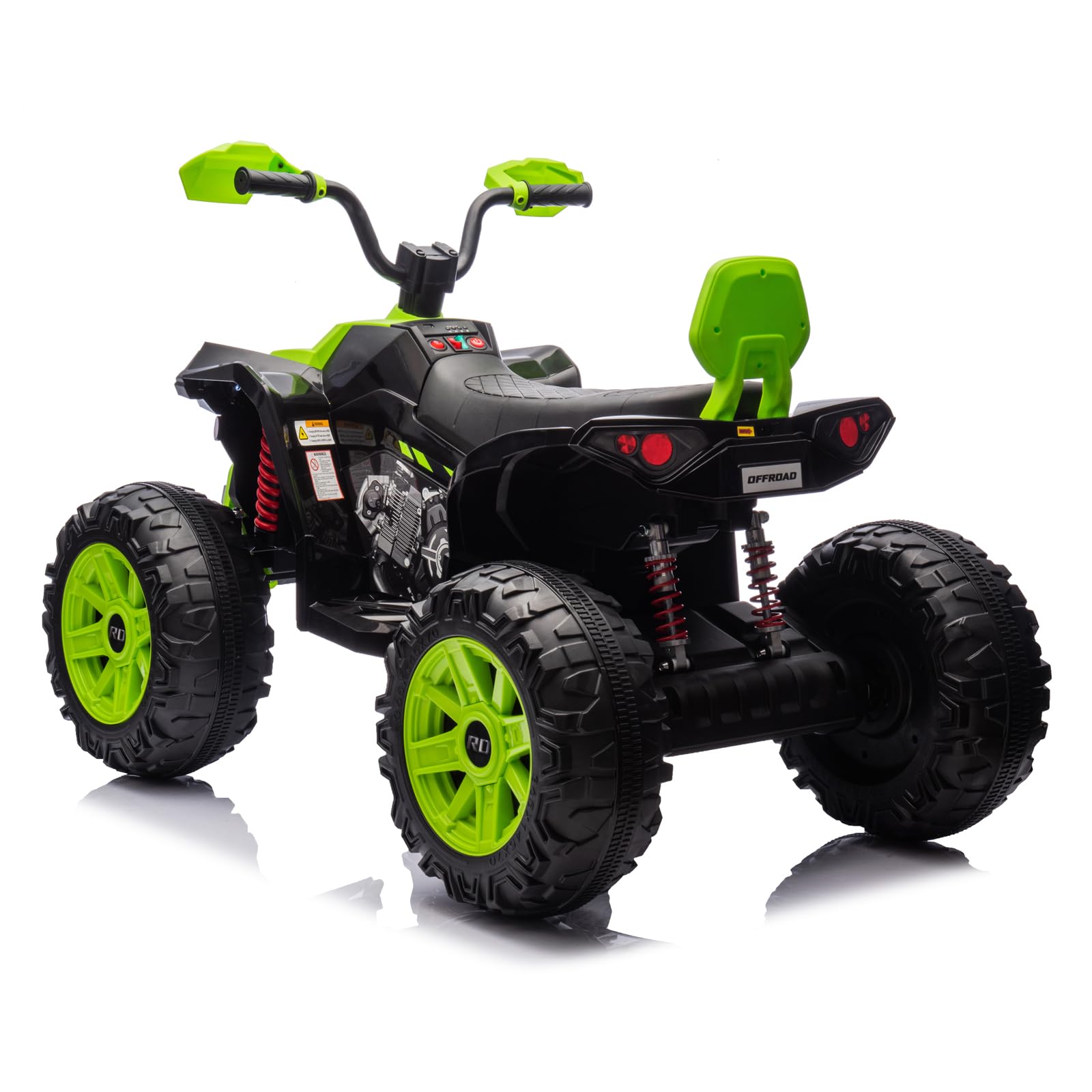 Litake 24V 2 Seater Electric ATV, Electric Car for Kids, Four-Wheeled Dirt Quad Car with Powerful Motor Off-Road Vehicle Electric Kids ATV with High Low Speed, Ride On ATV for Older Boys and Girls - Image 5