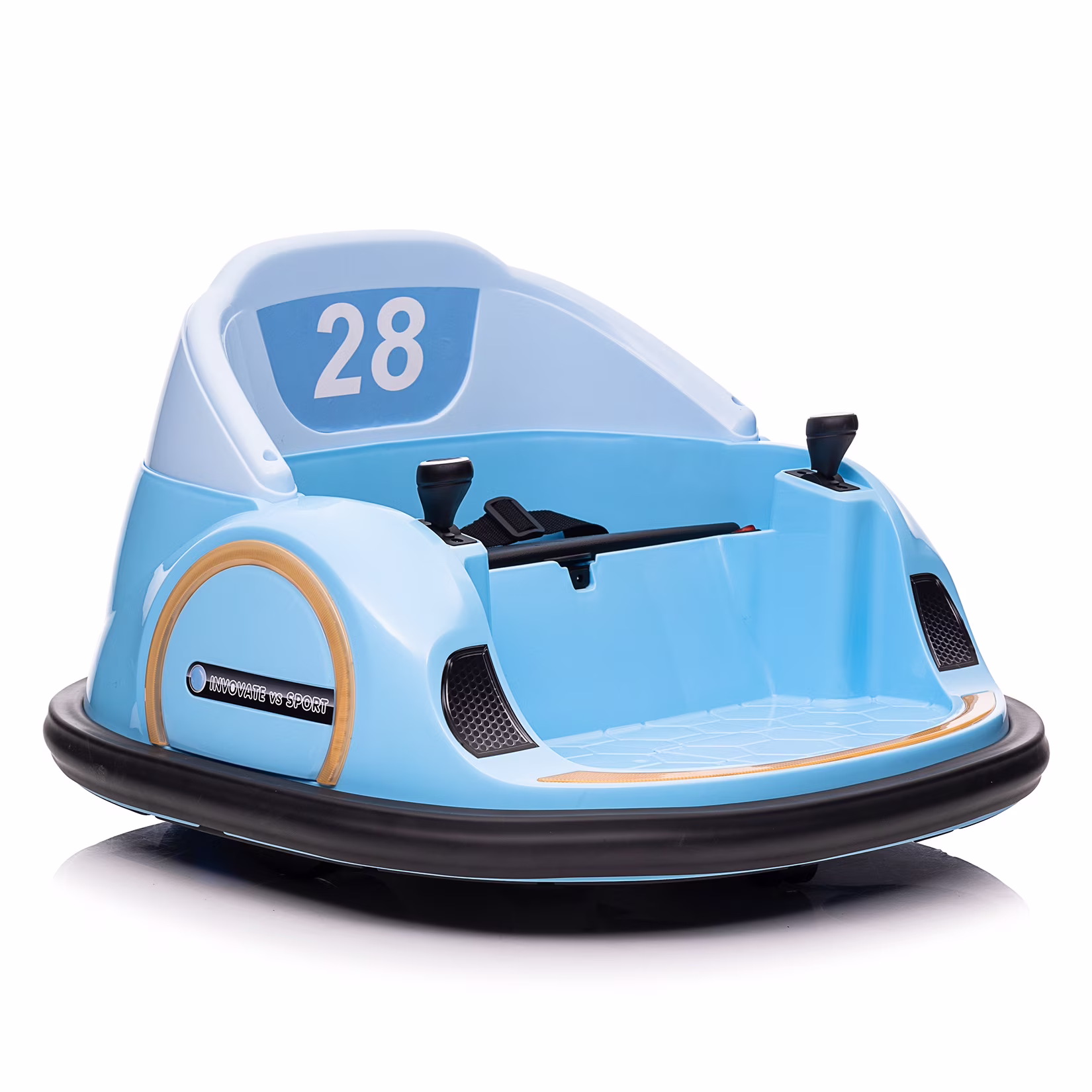M optimized 12V Ride On Bumper Car for Kids Ride on Toy Gifts Toddlers Electric Bumping Car with Remote Control, Battery Display, 360 Degree Spin, LED Lights, Music
