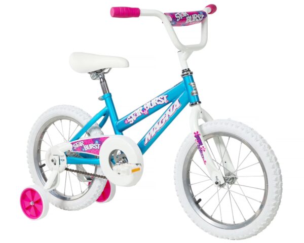 Magna Star Burst 16" Children's Bike, Blue and Pink, Ages 5