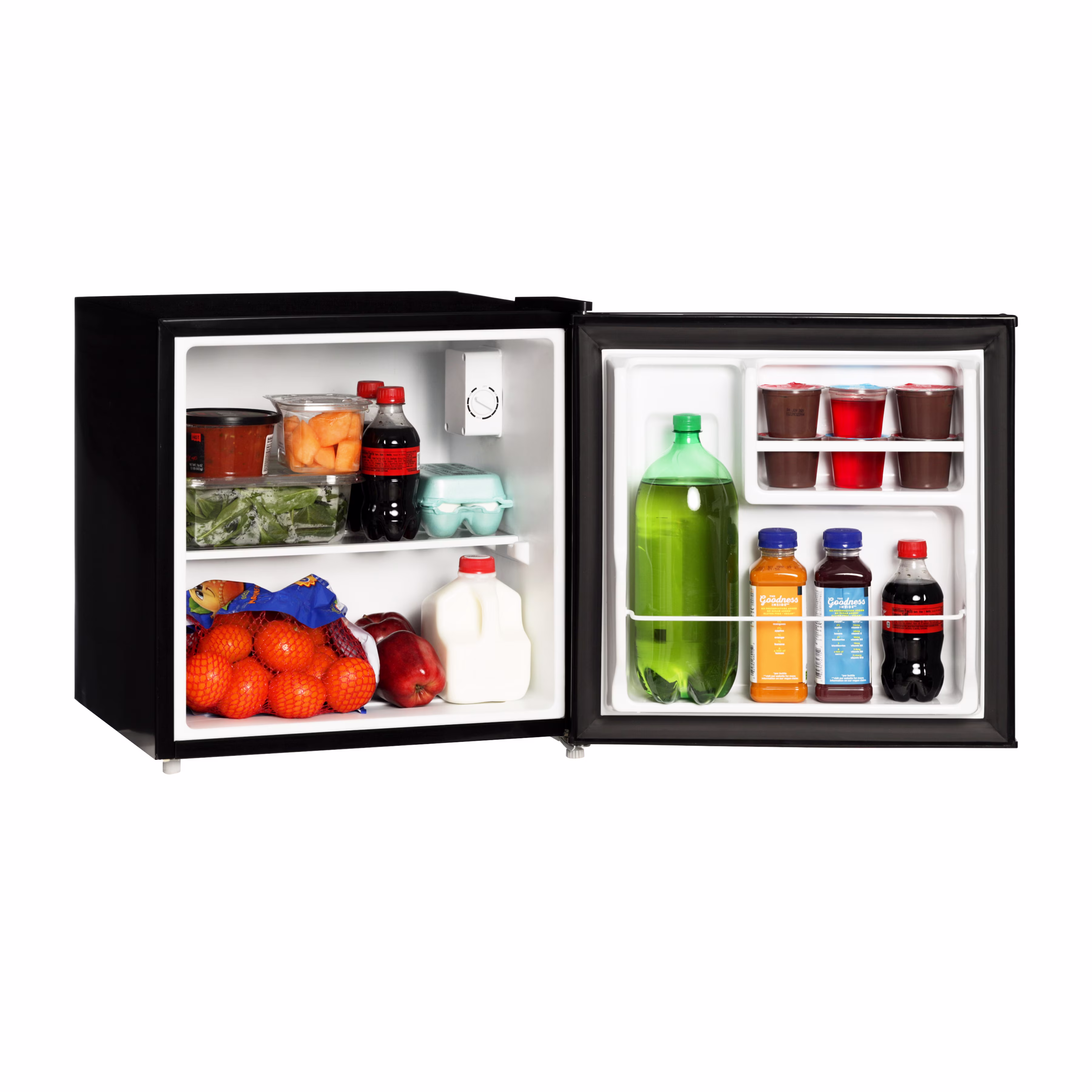 Mainstays 1.7 cu ft Compact Mini Refrigerator, Freezerless Single Door Fridge, Black, for Dorm, Bedroom or Office - Image 5