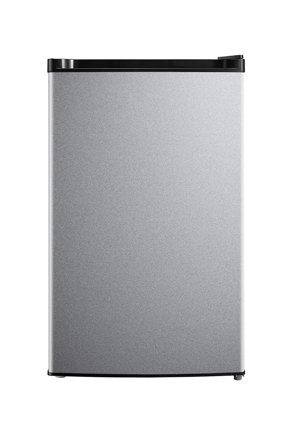 Mainstays 4.4 cu ft Compact Refrigerator, Single Door Mini Fridge, Stainless Steel Look