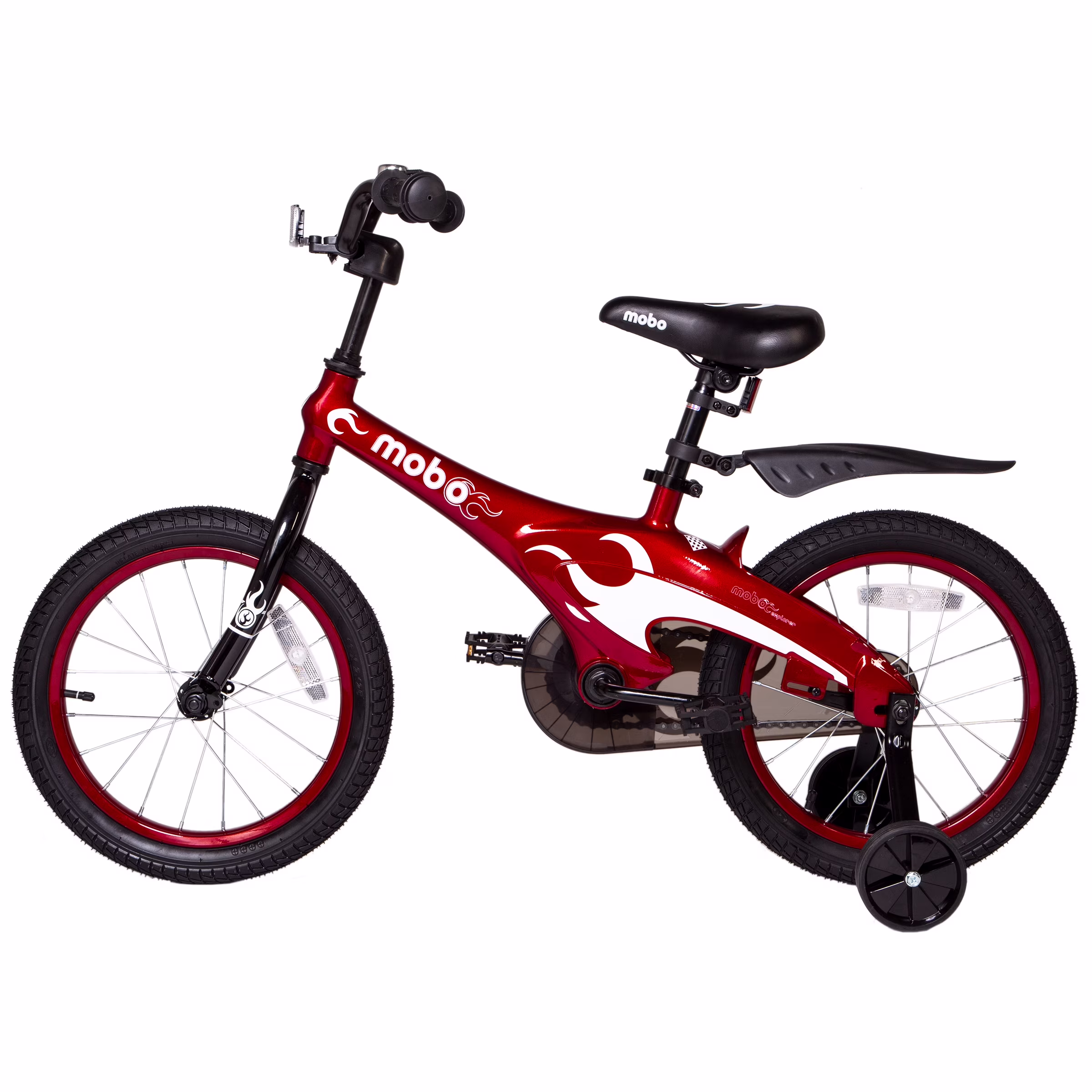 Mobo Lite Bike w/Training Wheels. 16" Child Bicycle, Red - Image 4