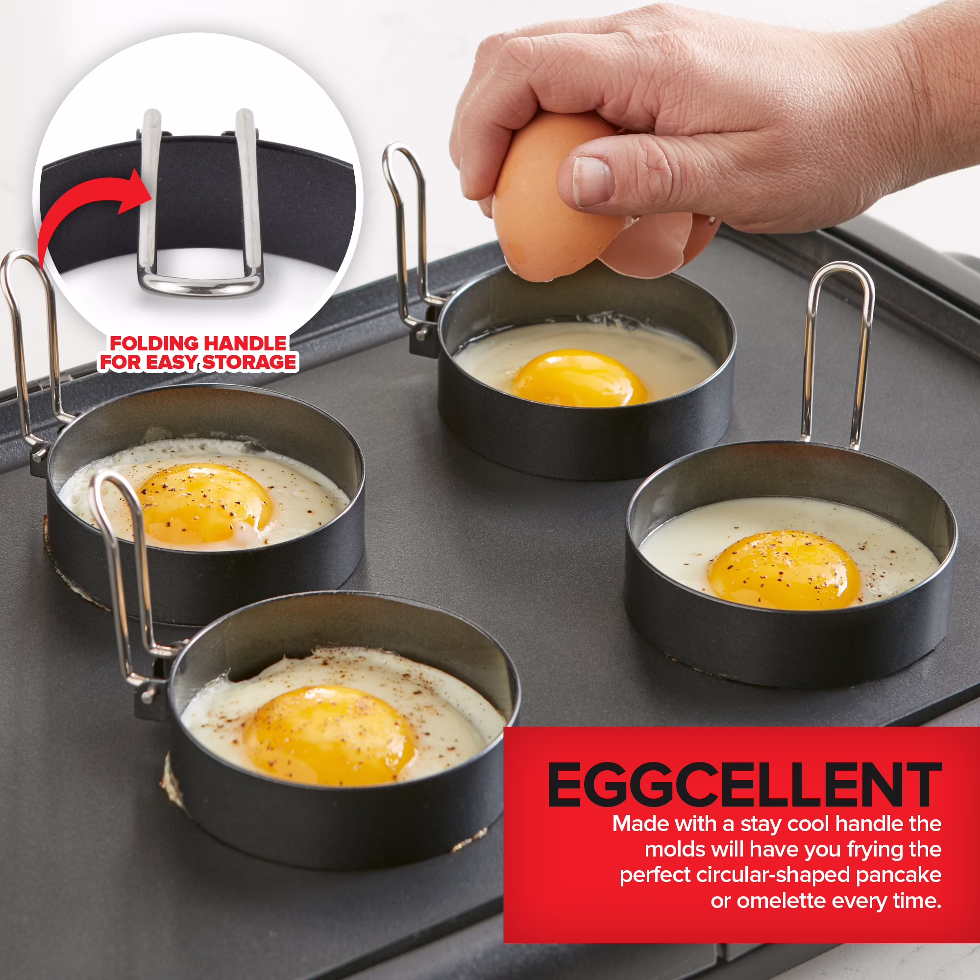 Modern Innovations Griddle Breakfast Kit Pancake Batter Dispenser Grill Press Egg Rings Spatula Compatible With Blackstone Griddles 8 Pack - Image 3