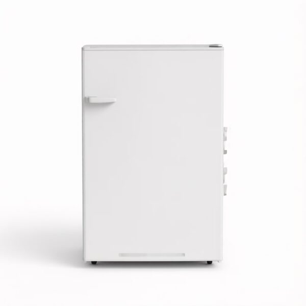 Modern Mini Cooler Compact Mini Fridge Space-Saving Single-Door Refrigerator with Freezer, 2.5 Cu.Ft, White