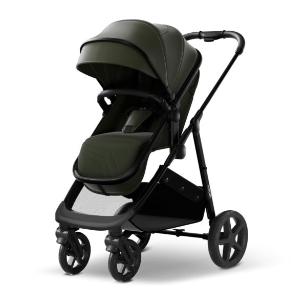 Mompush Wiz 2-in-1 Baby Stroller with Bassinet Mode, Reversible Seat and Large Canopy, Forest, 22.3LB, Unisex