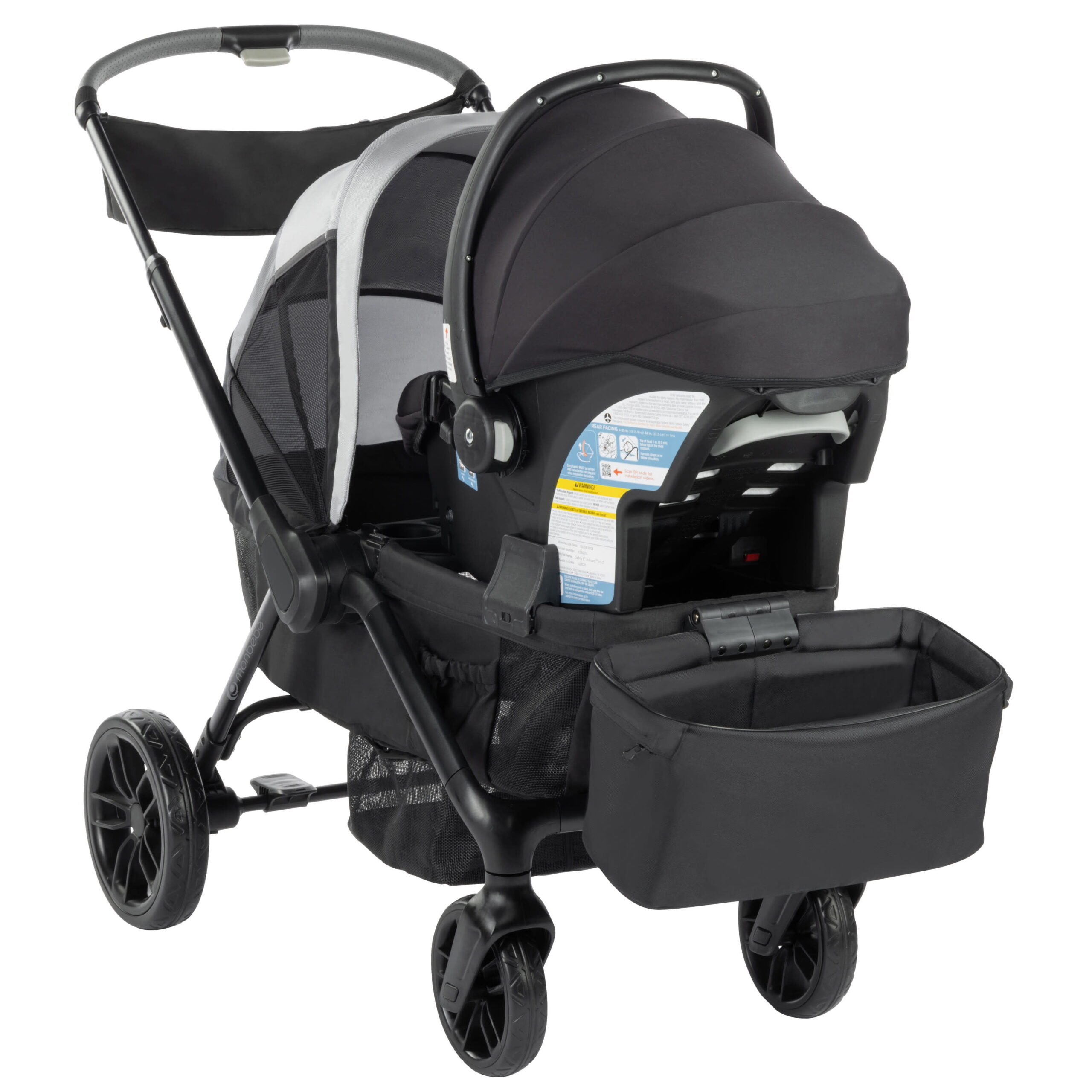 Monbebe Everyday Outings Wagon Stroller, Cobblestone Grey, Toddler, Unisex - Image 2