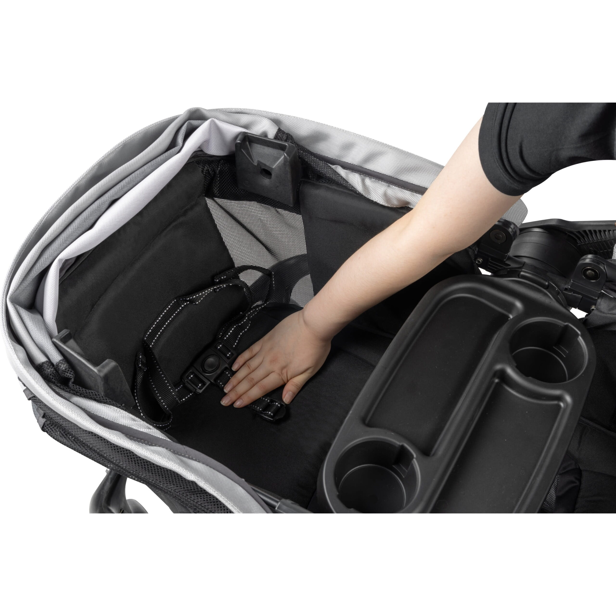 Monbebe Everyday Outings Wagon Stroller, Cobblestone Grey, Toddler, Unisex - Image 3
