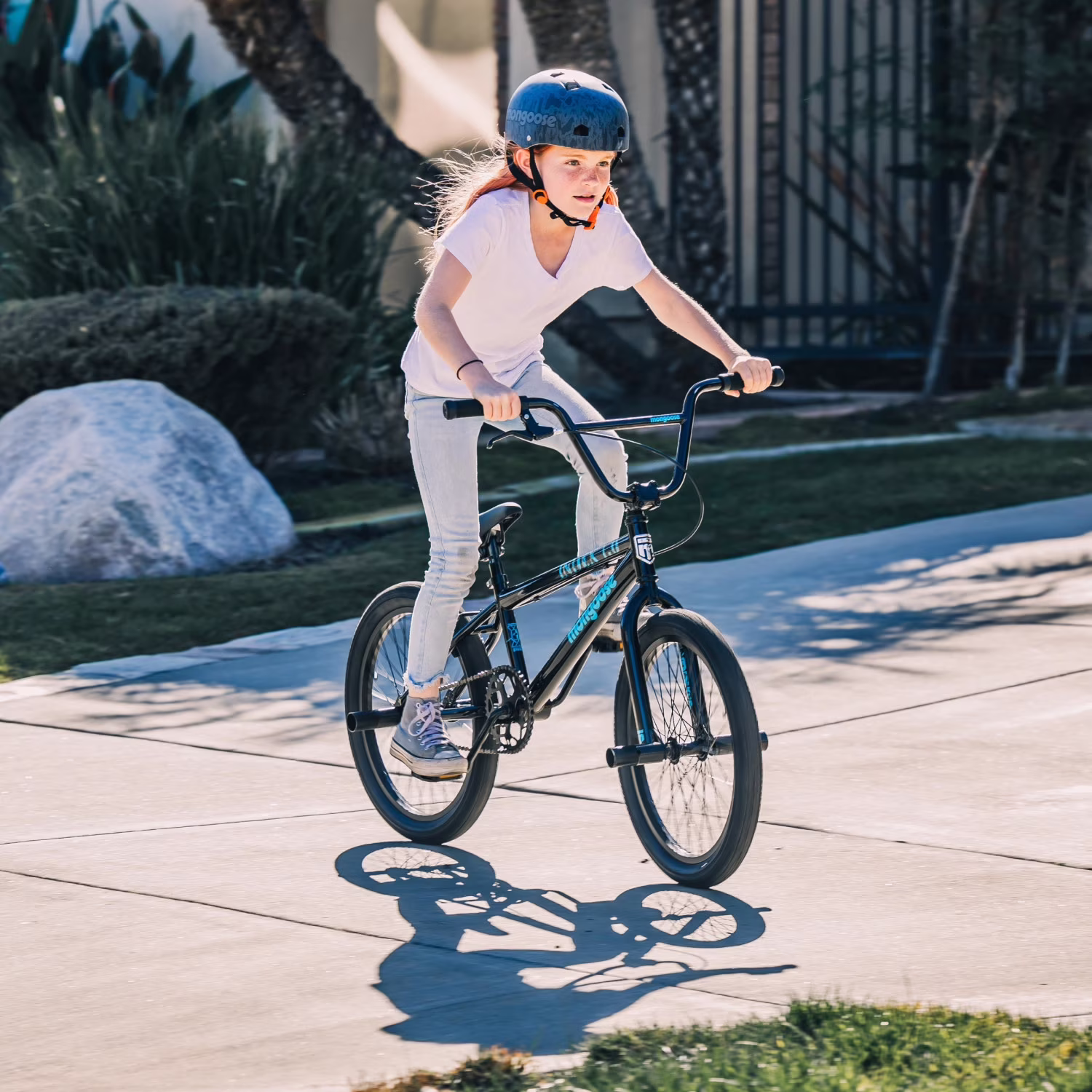 Mongoose Index 1.0 BMX Freestyle Bike, 20-Inch Wheels, Single Speed, Gray - Image 3