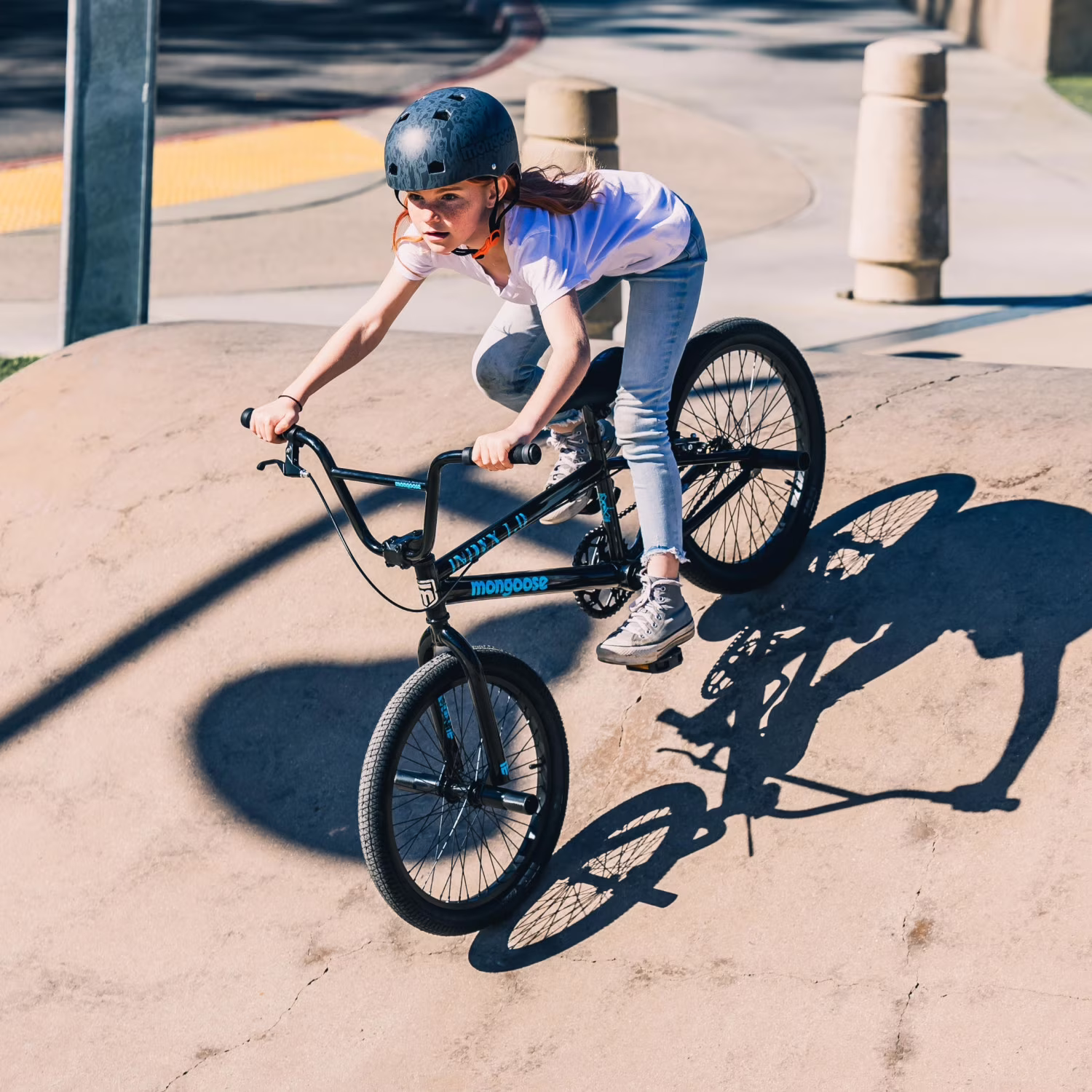 Mongoose Index 1.0 BMX Freestyle Bike, 20-Inch Wheels, Single Speed, Gray - Image 5