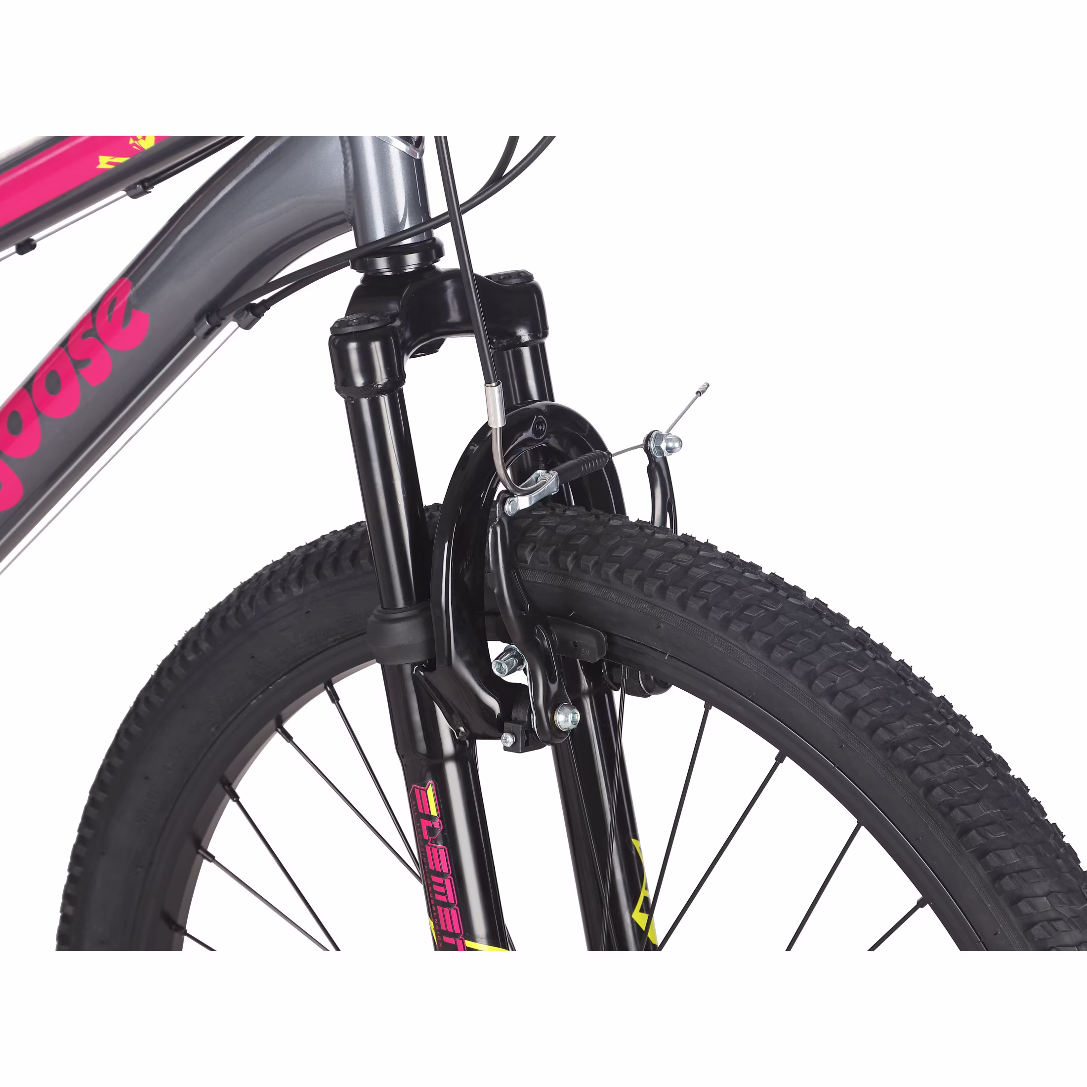Mongoose Inertia Kids Mountain Bike, 24-Inch Wheels, 21 Speeds, Grey - Image 3