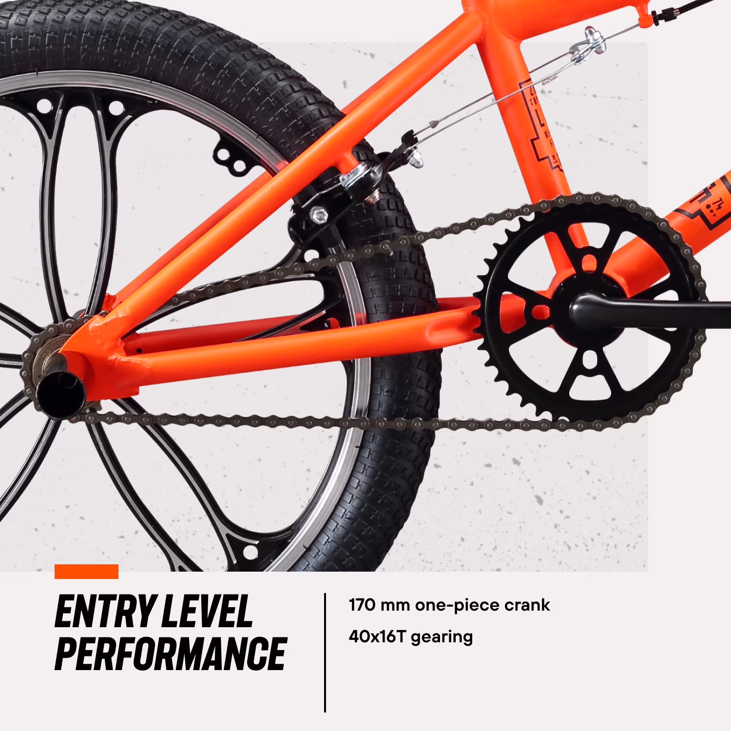 Mongoose Legion Mag BMX Freestyle Bike, 20-Inch Wheels, Ages 8 and up, Orange - Image 3