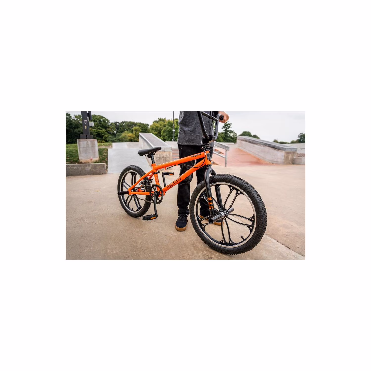 Mongoose Legion Mag BMX Freestyle Bike, 20-Inch Wheels, Ages 8 and up, Orange - Image 5
