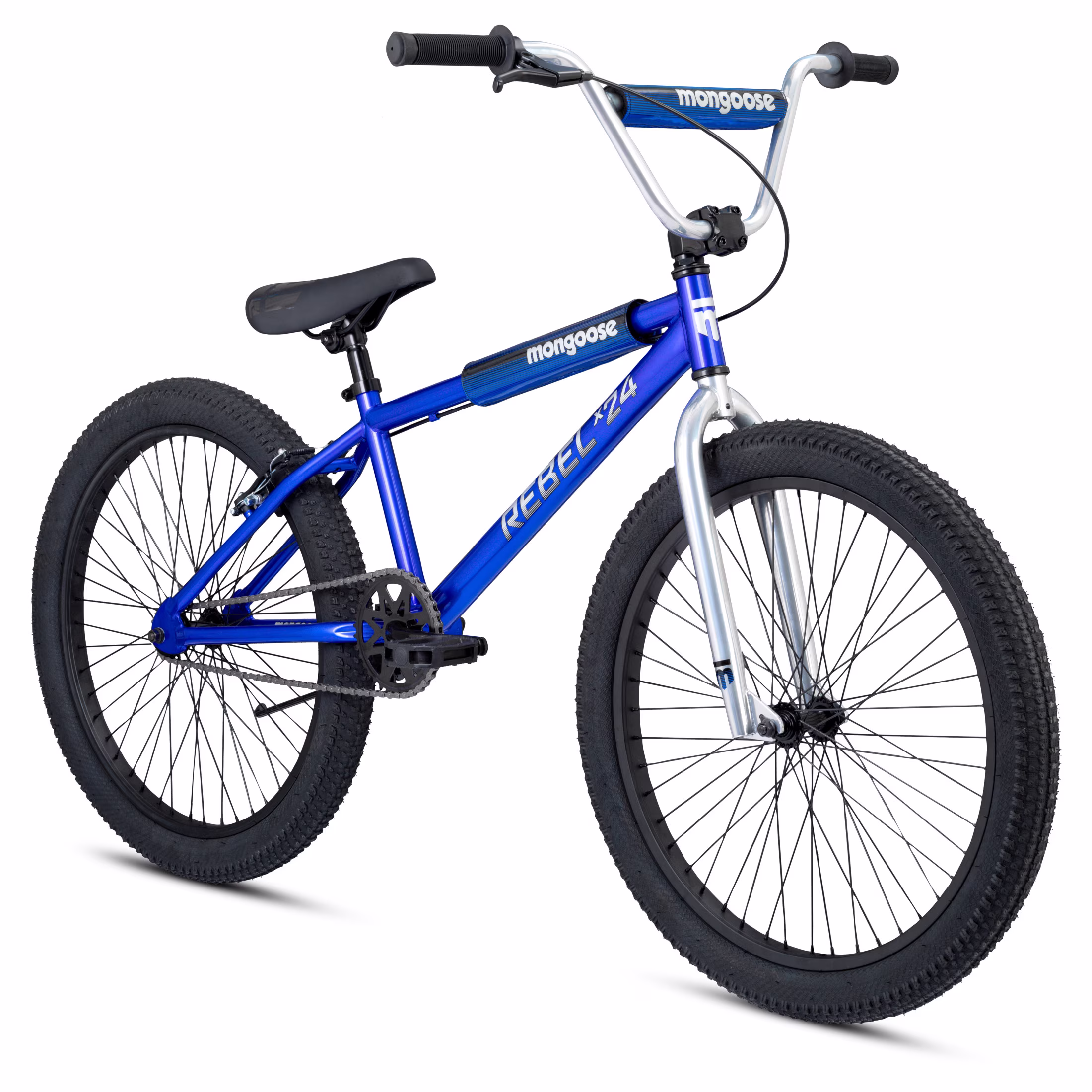 Mongoose Rebel X24 BMX Bike, 24-in Wheels, Ages 13+ Years, Blue - Image 3