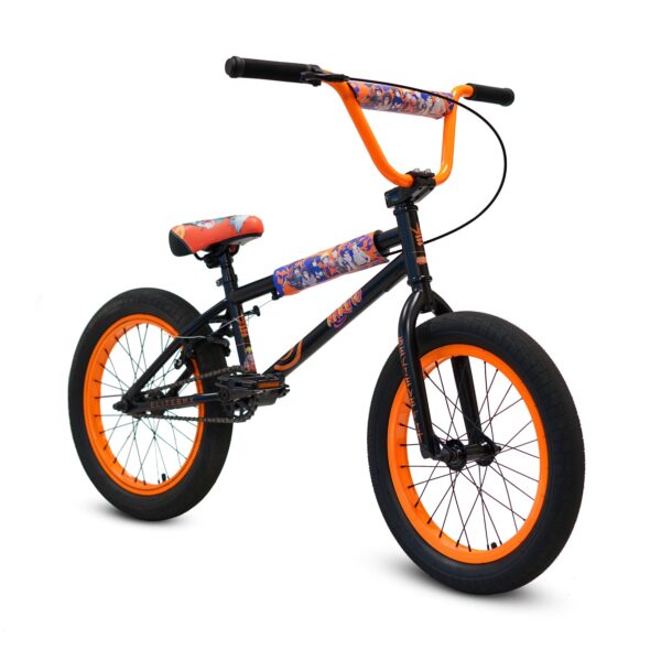 Naruto Classic 18" - Signature Uzumaki Black Bike - Ideal for Ages 7 to 14 Years